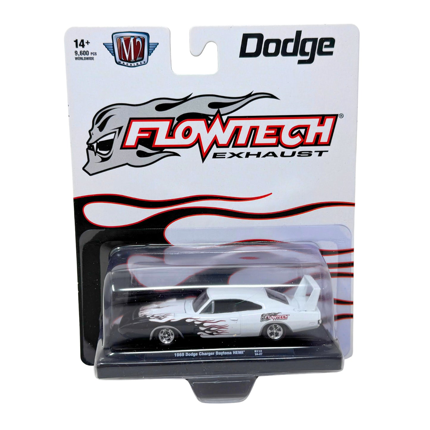 M2 Machines Flowtech Exhaust 1969 Dodge Charger Daytona HEMI 1:64 Diecast