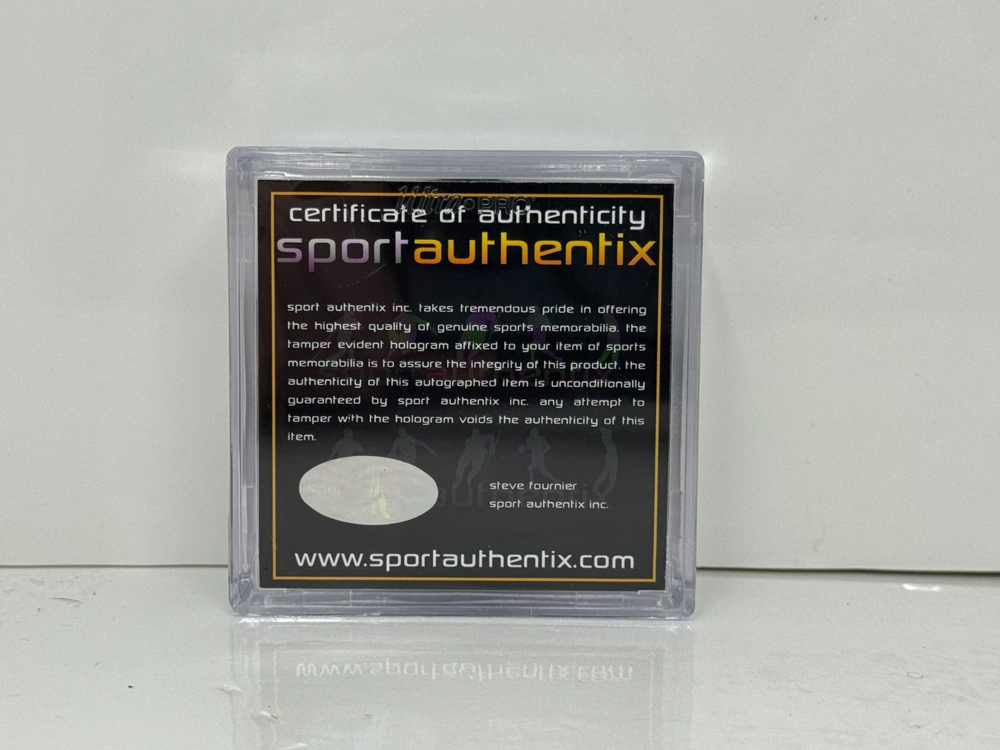 Mike Palmateer Toronto Maple Leafs Signed NHL Autograph Puck Silver Auto