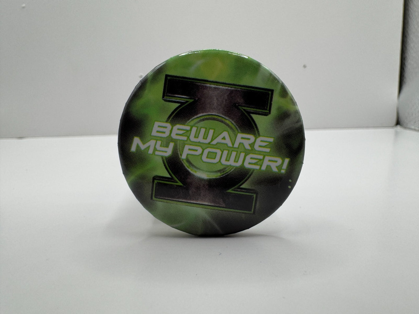 DC Green Lantern Beware My Power Pin-back Button UDT1
