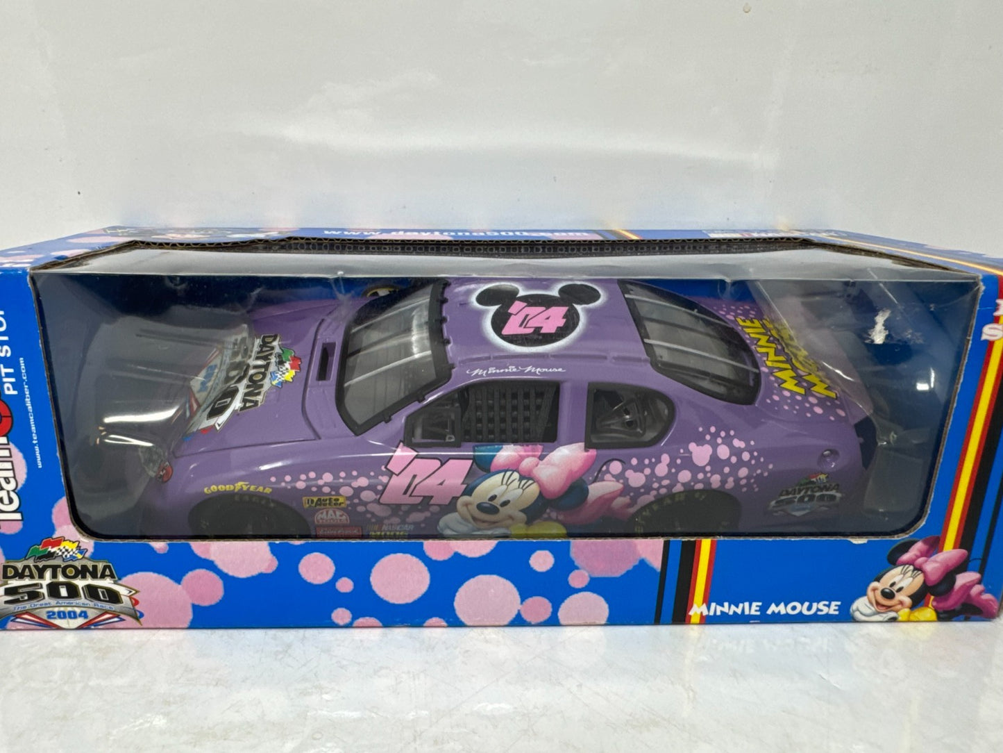Team Caliber Pit Stop Nascar #04 Minnie Mouse Daytona 500 1:24 Diecast
