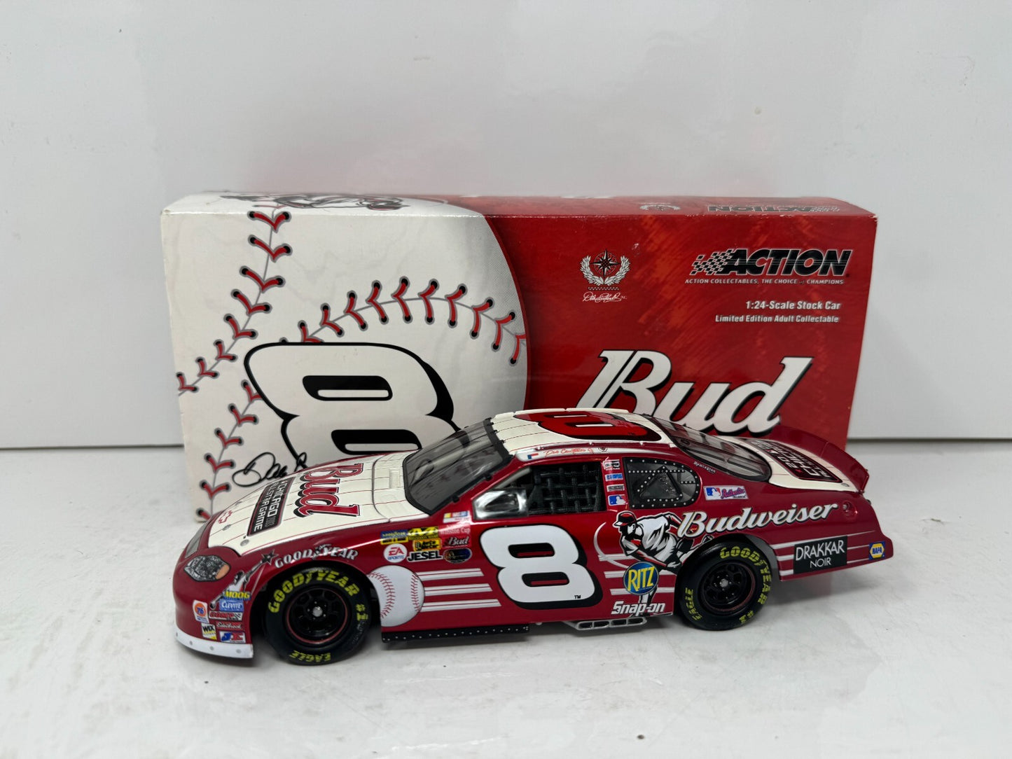 Action Nascar #8 Dale Earnhardt Jr. Budweiser MLB 2003 Monte Carlo 1:24 Diecast