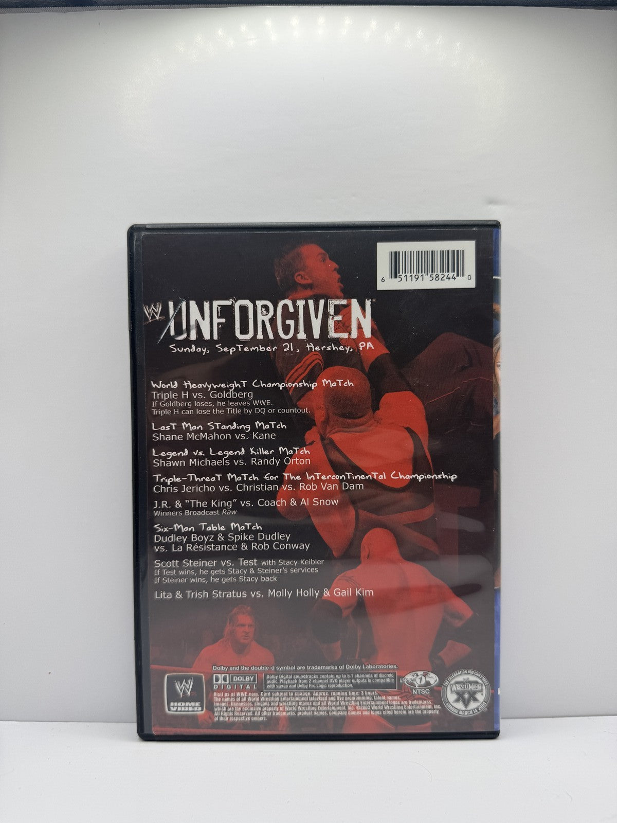 WWE Unforgiven 2003 (DVD) WWE Wrestling