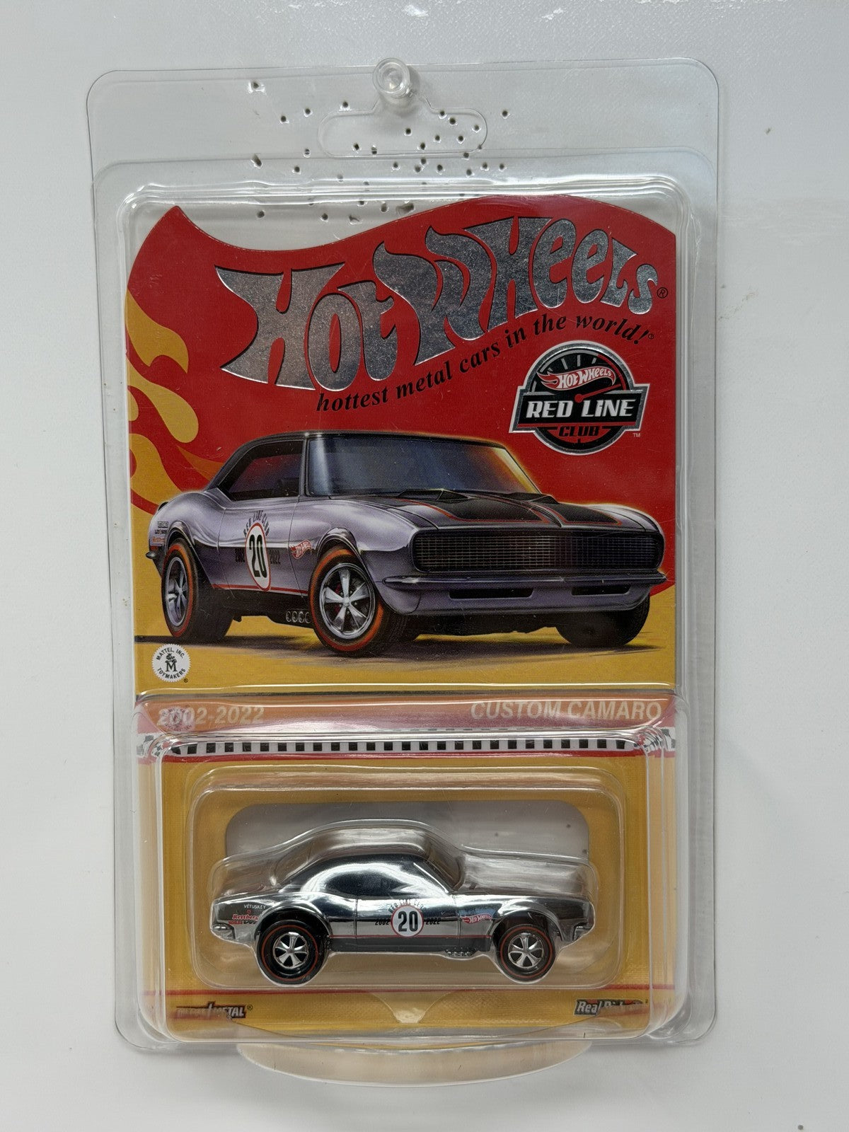 Hot Wheels RLC Red Line Club 2002-2022 Custom Camaro 1:64 Diecast