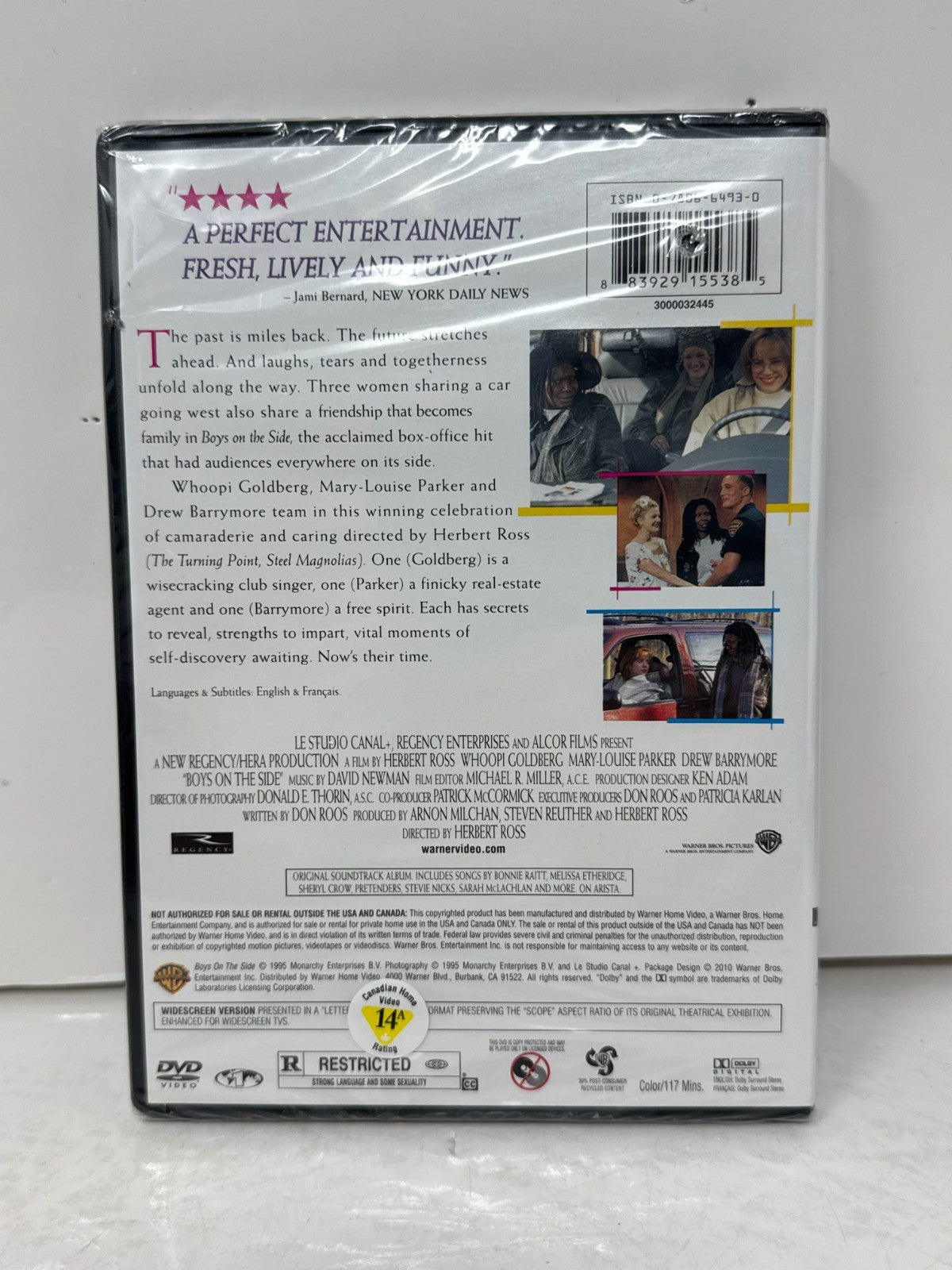 Boys on the Side DVD Whoopi Goldberg Drew Barrymore Drama New & Sealed