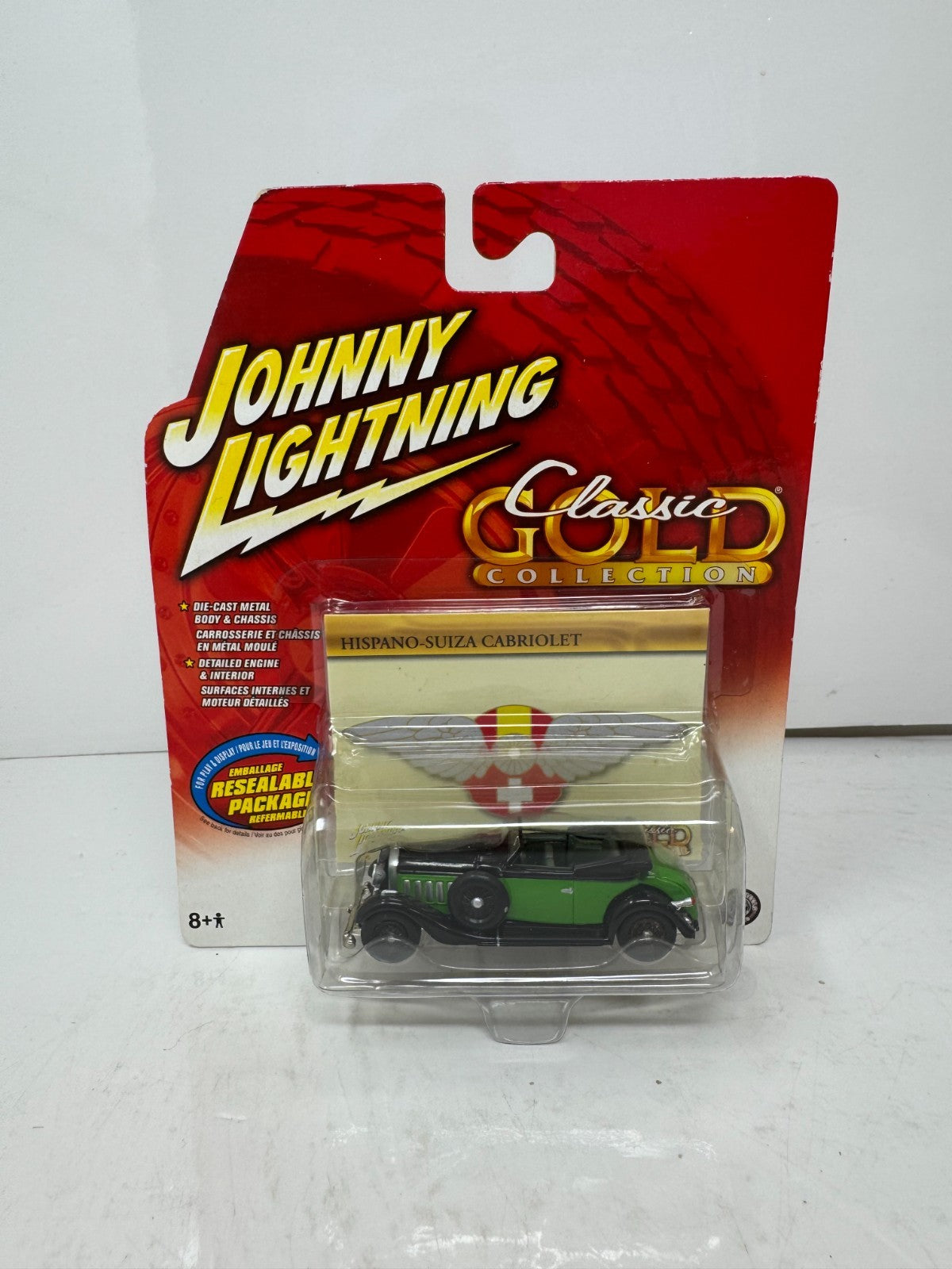 Johnny Lightning Classic Gold Hispano-Suiza Cabriolet 1:64 Diecast