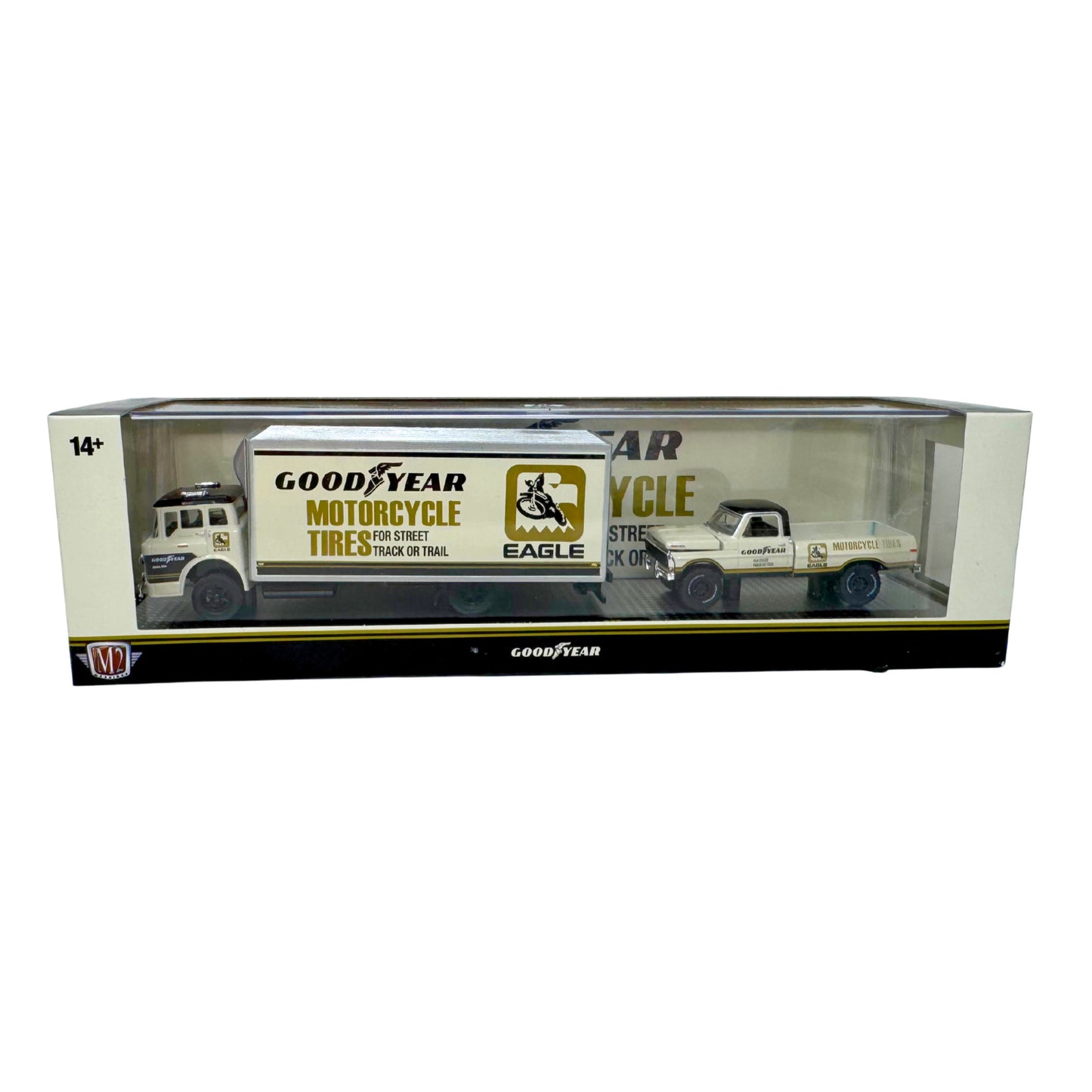 M2 Machines Auto Haulers 1972 Ford F-250 4x4 & 1966 Ford C-950 1:64 Diecast