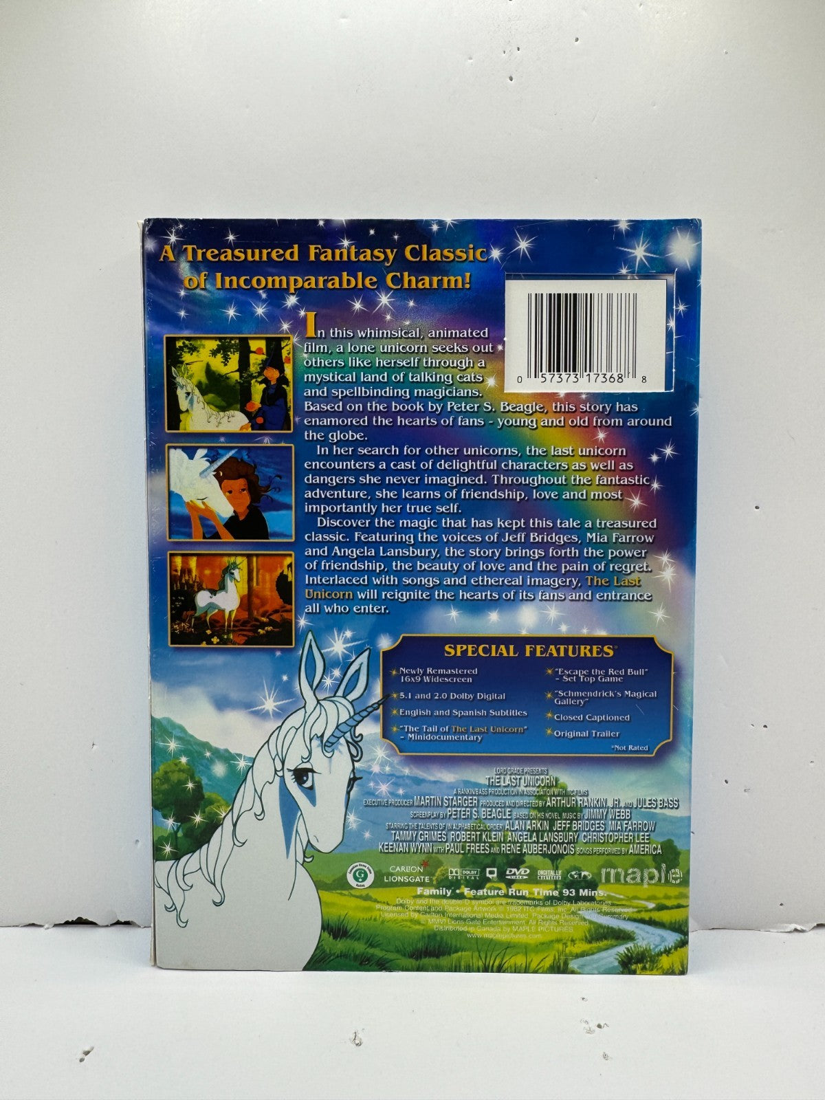The Last Unicorn (DVD) Fantasy Animation