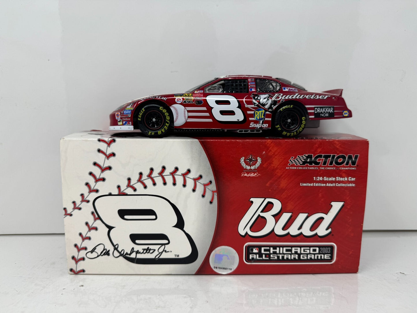 Action Nascar #8 Dale Earnhardt Jr. Budweiser MLB 2003 Monte Carlo 1:24 Diecast