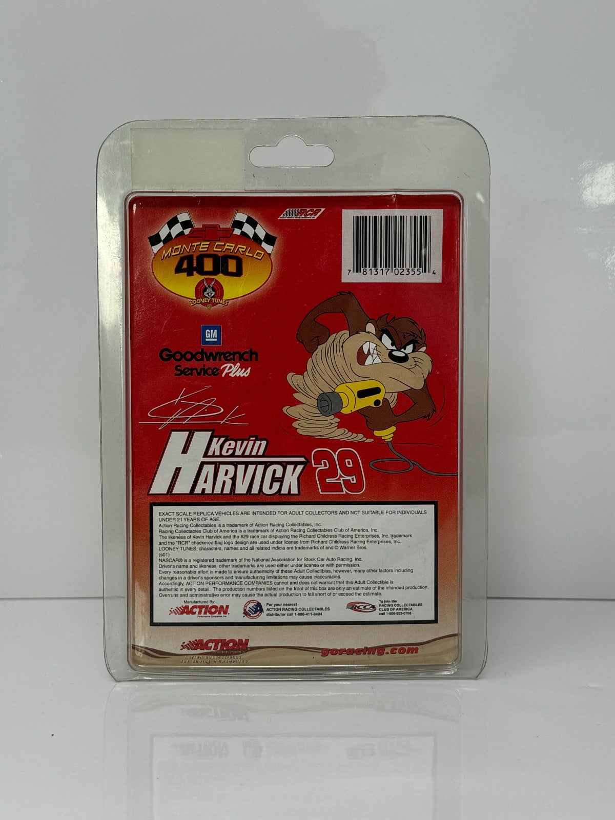 Action Nascar #29 Kevin Harvick GM Goodwrench Looney Tunes 2001 1:64 Diecast