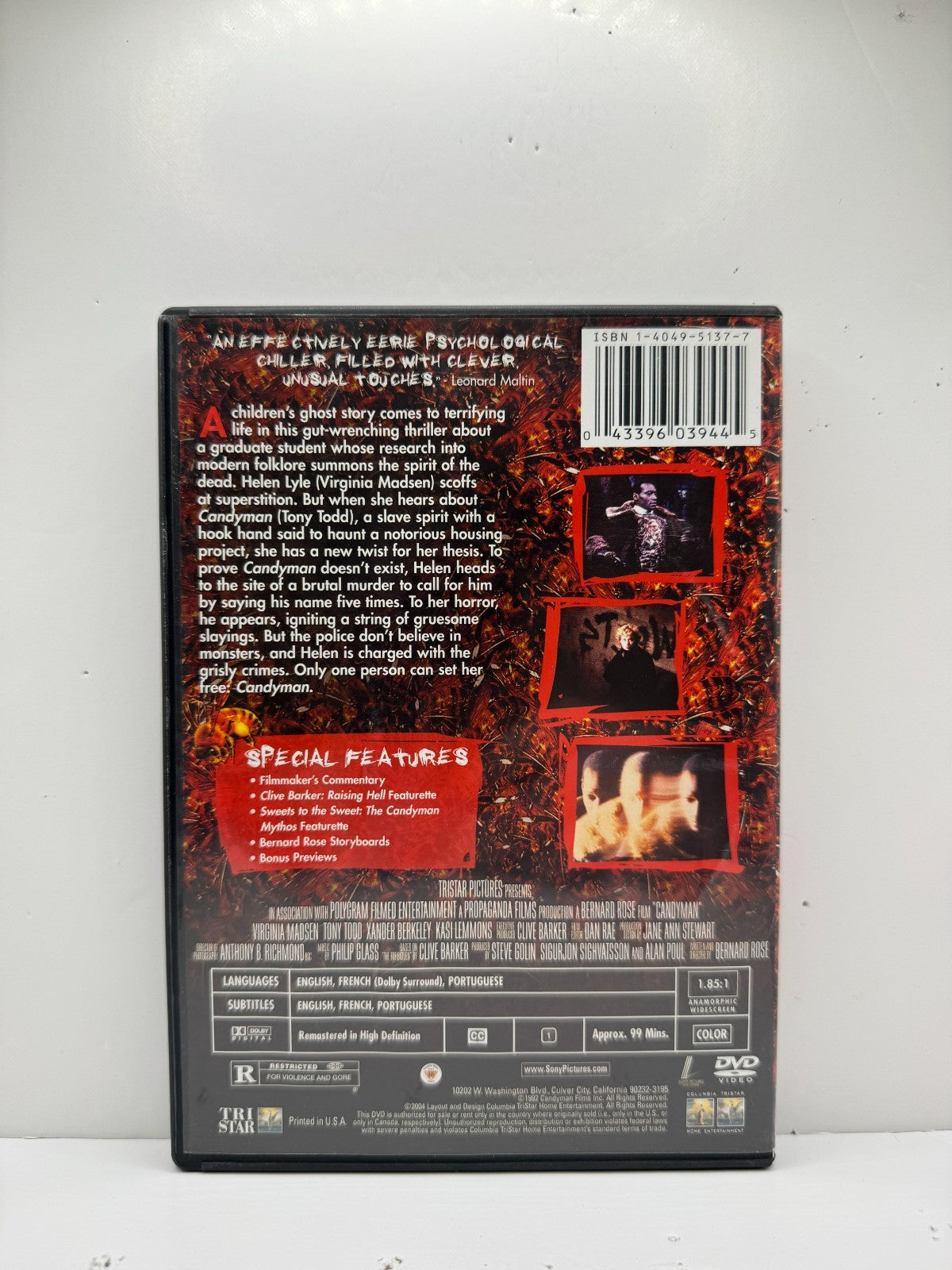 Candyman (DVD) Tony Todd Horror