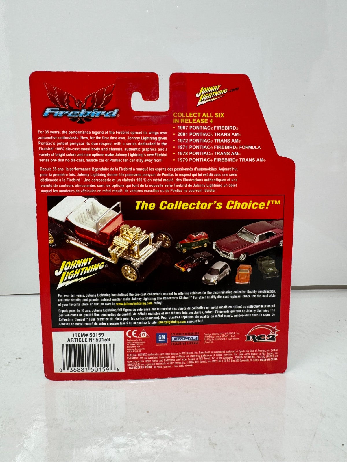 Johnny Lightning Firebird 2001 Pontiac Trans Am 1:64 Diecast