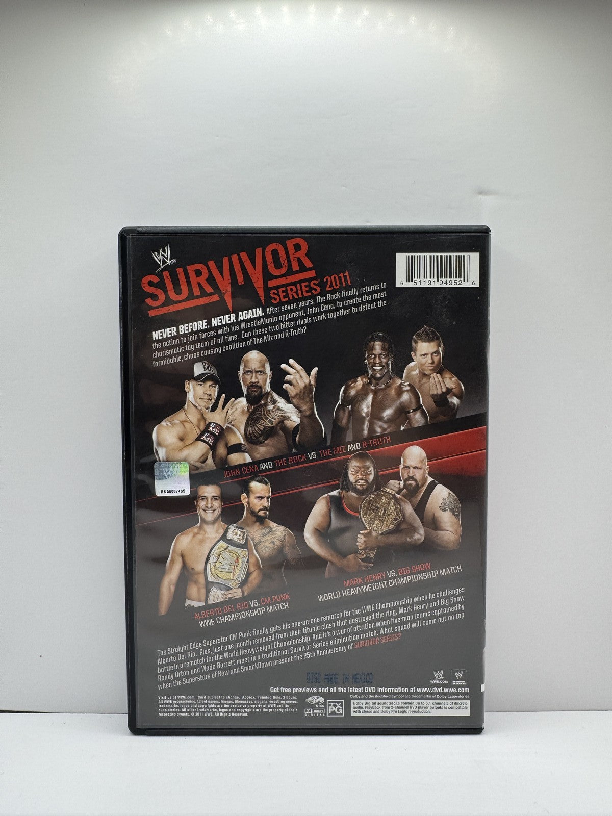 WWE Survivor Series 2011 (DVD) WWE Wrestling