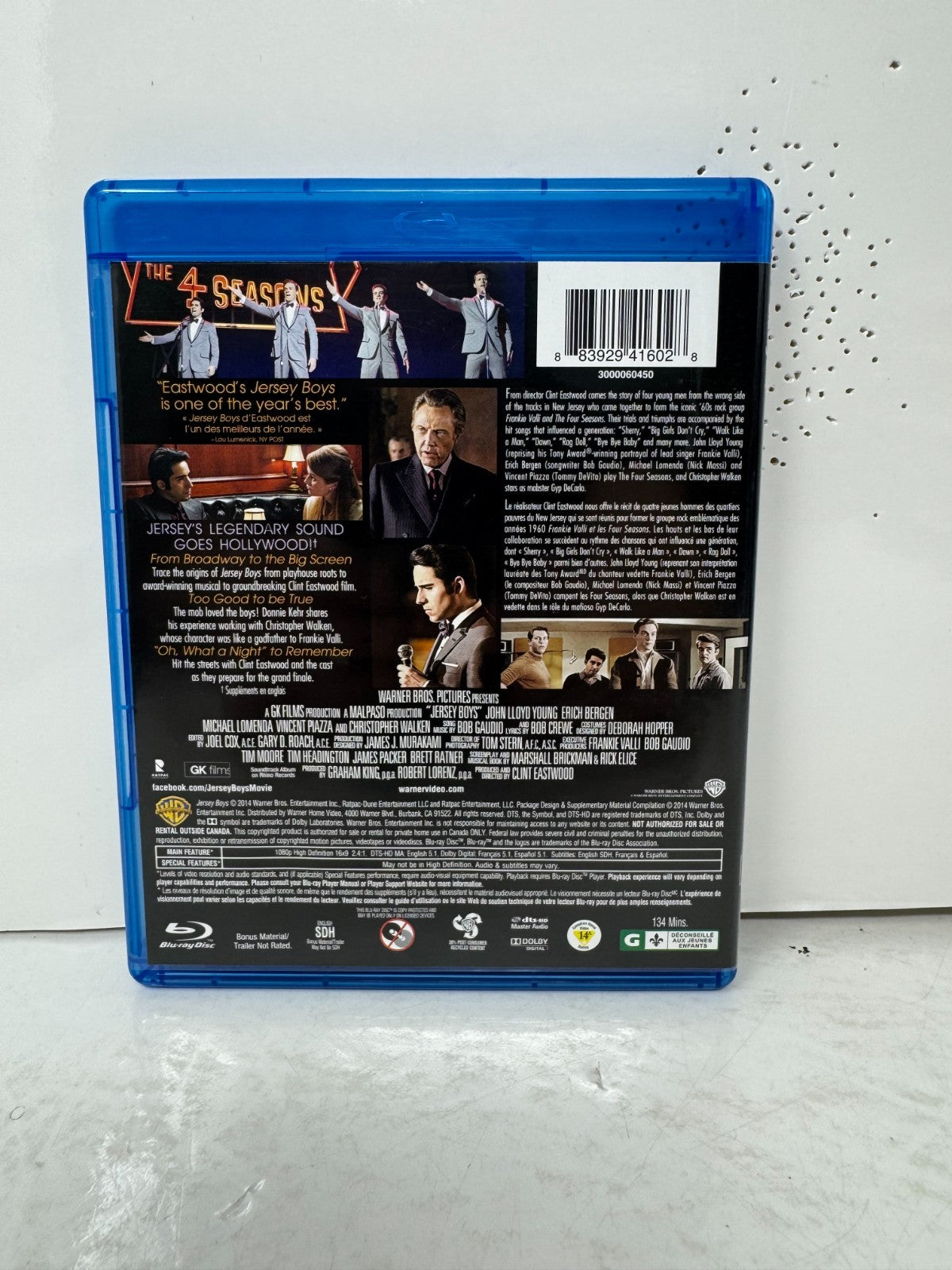 Jersey Boys (Blu-ray) John Lloyd Young Musical Good Condition!!!