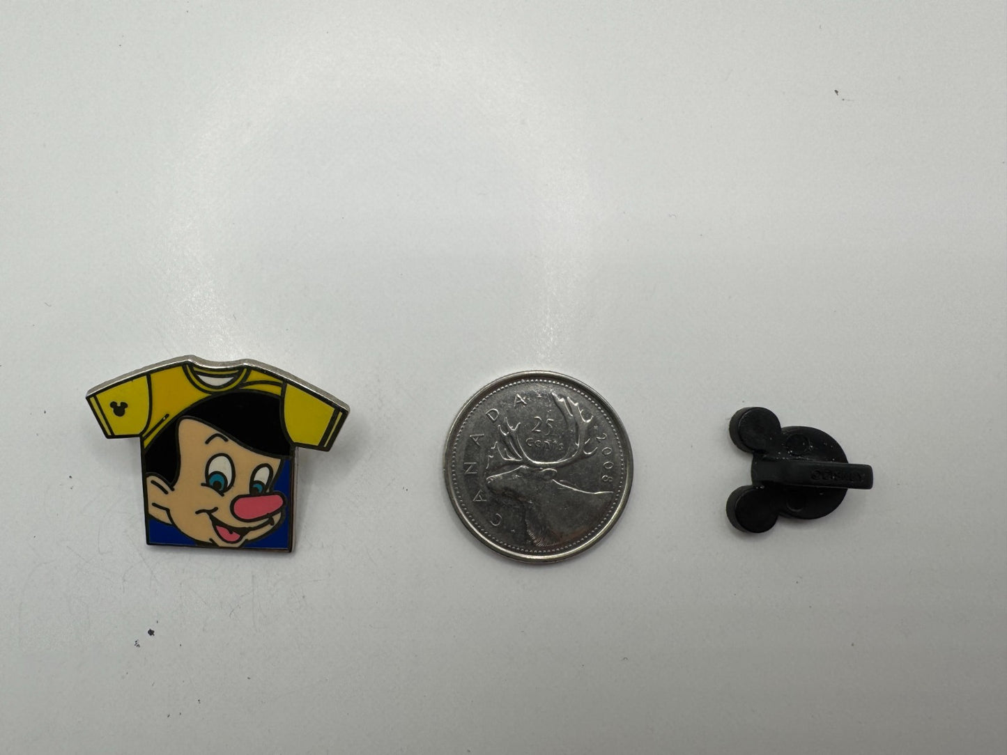 WDW Disney T-Shirt Collection Pinocchio Hidden Mickey Trading Pin DC1S3