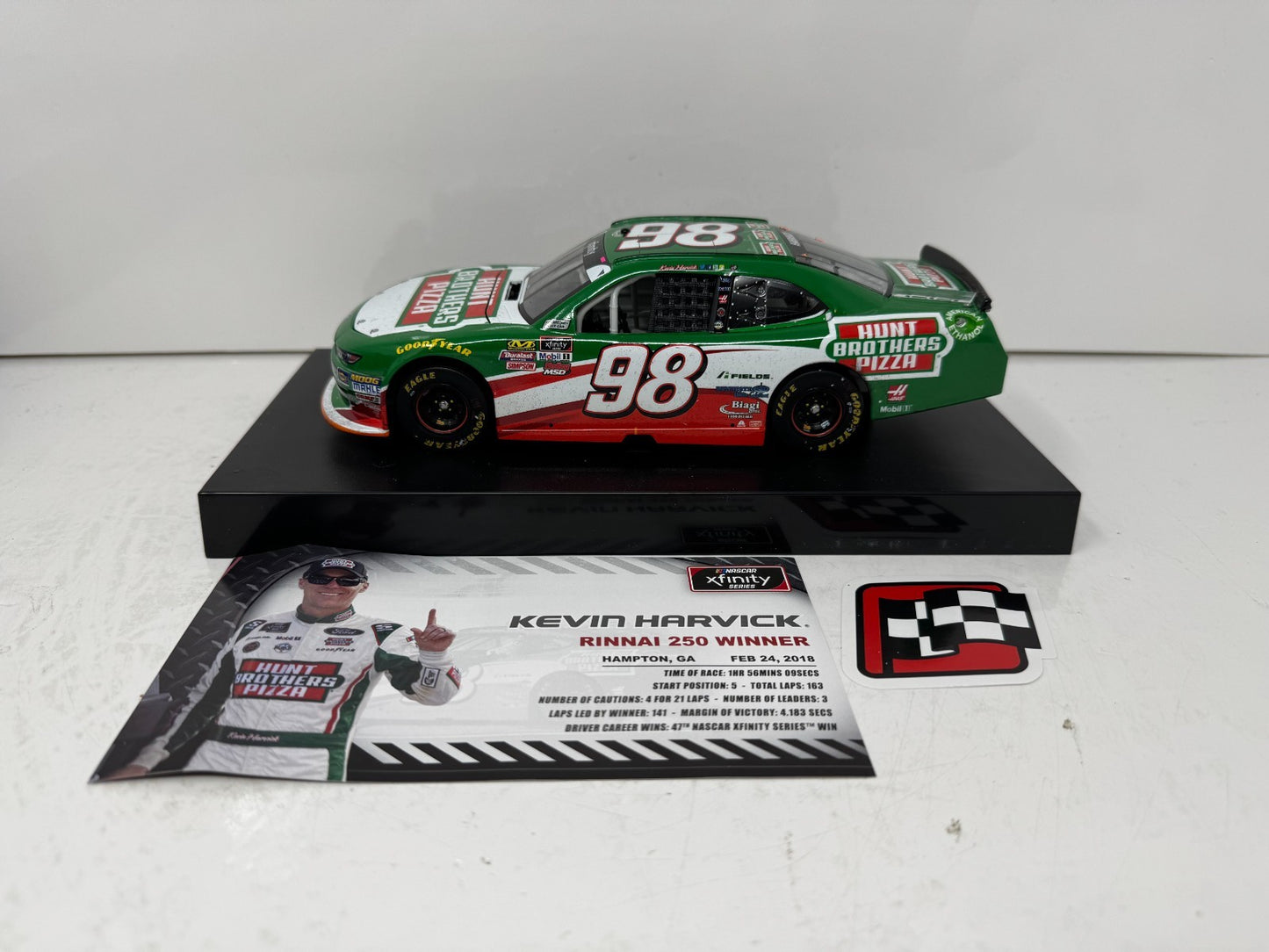Lionel Nascar #98 Kevin Harvick Hunt Brothers Pizza Atlanta Win 1:24 Diecast