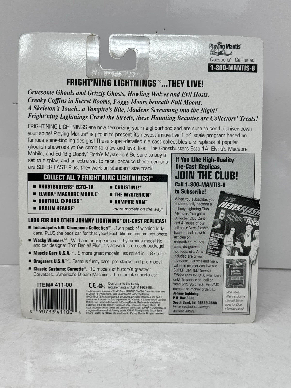 Johnny Lightning Fright'ning Ecto 1A Ghostbusters II Christine 1:64 Diecast