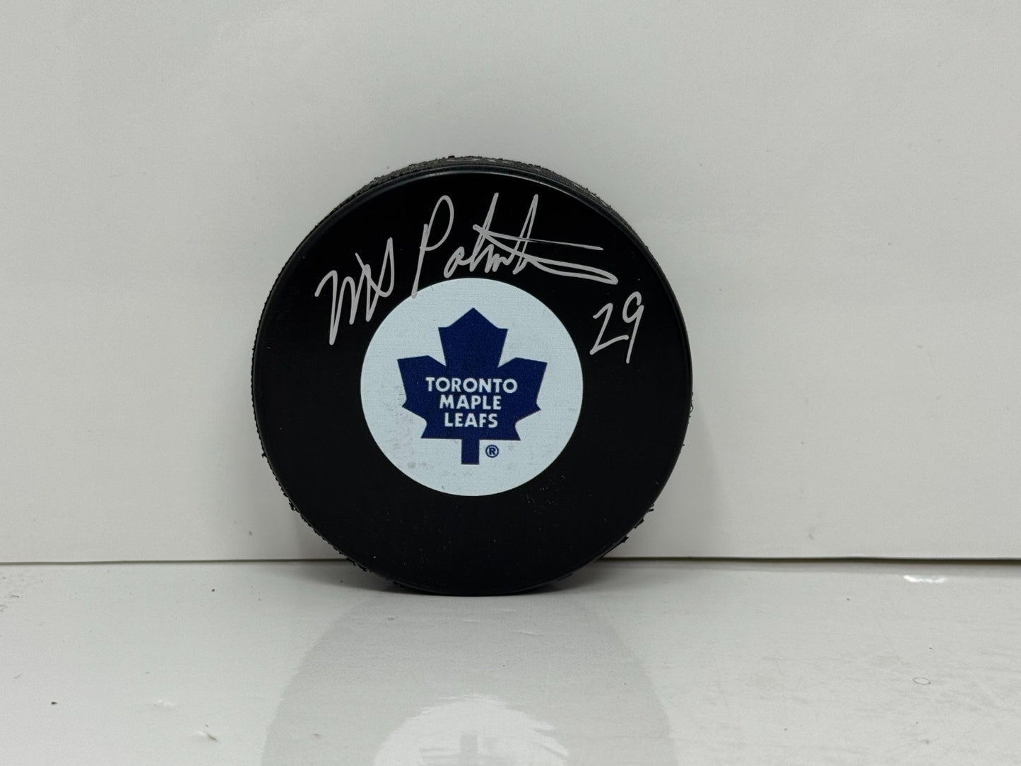 Mike Palmateer Toronto Maple Leafs Signed NHL Autograph Puck Silver Auto