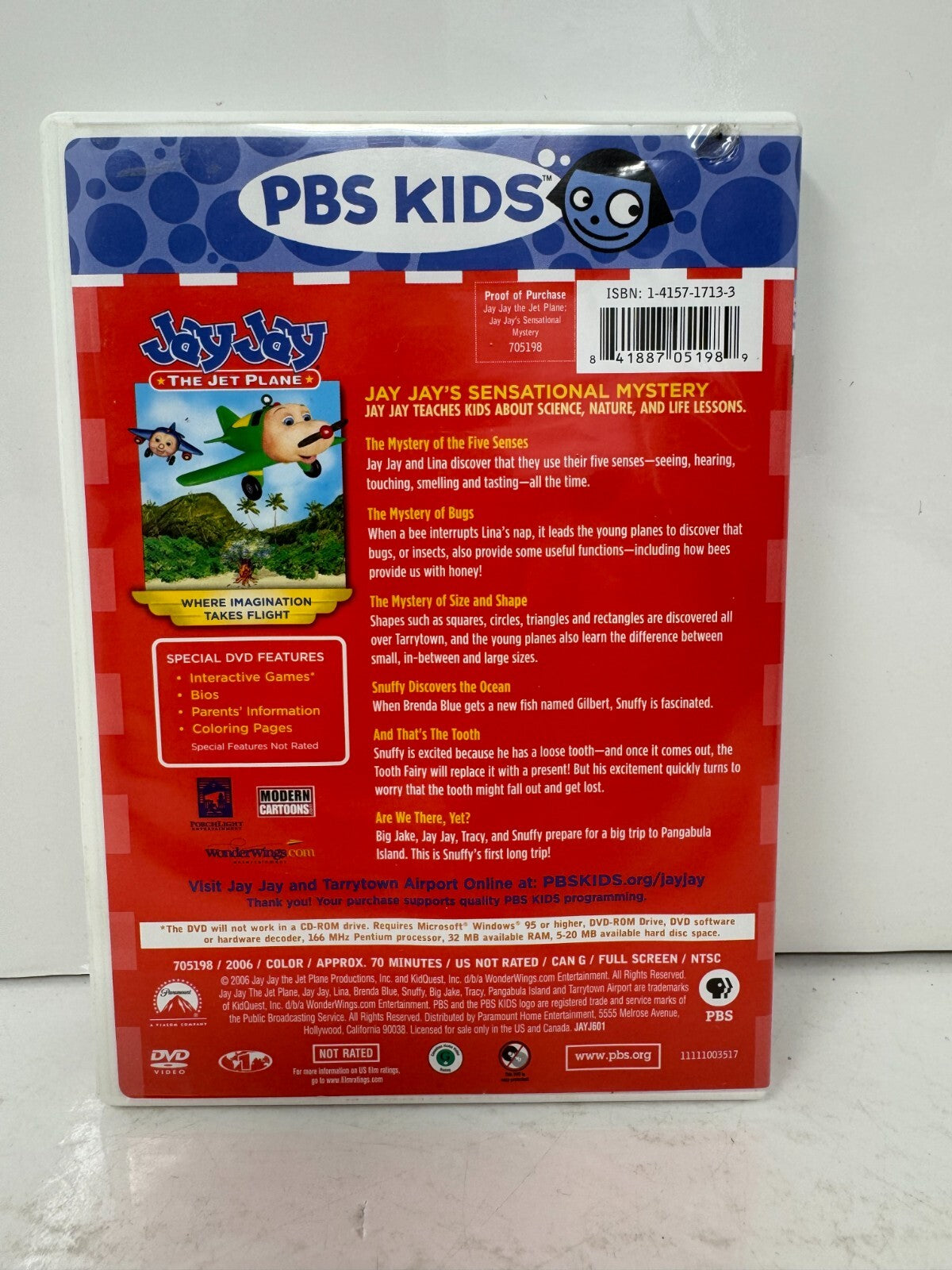 Jay Jay The Jet Plane: Adventures In Learning (DVD) Kids Cartoon Good Condition!