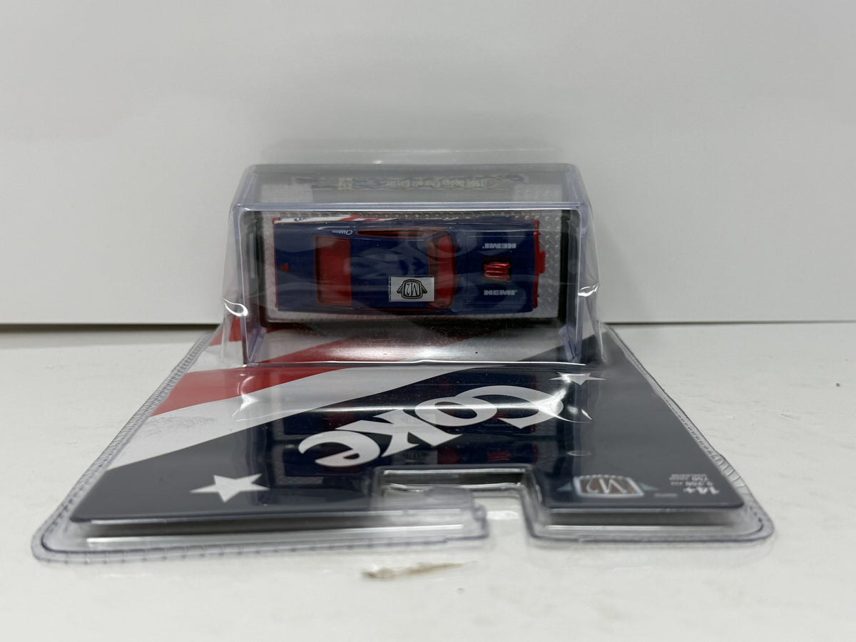 M2 Machines Coke 1966 Dodge Charger Gasser CHASE 1:64 Diecast Blue