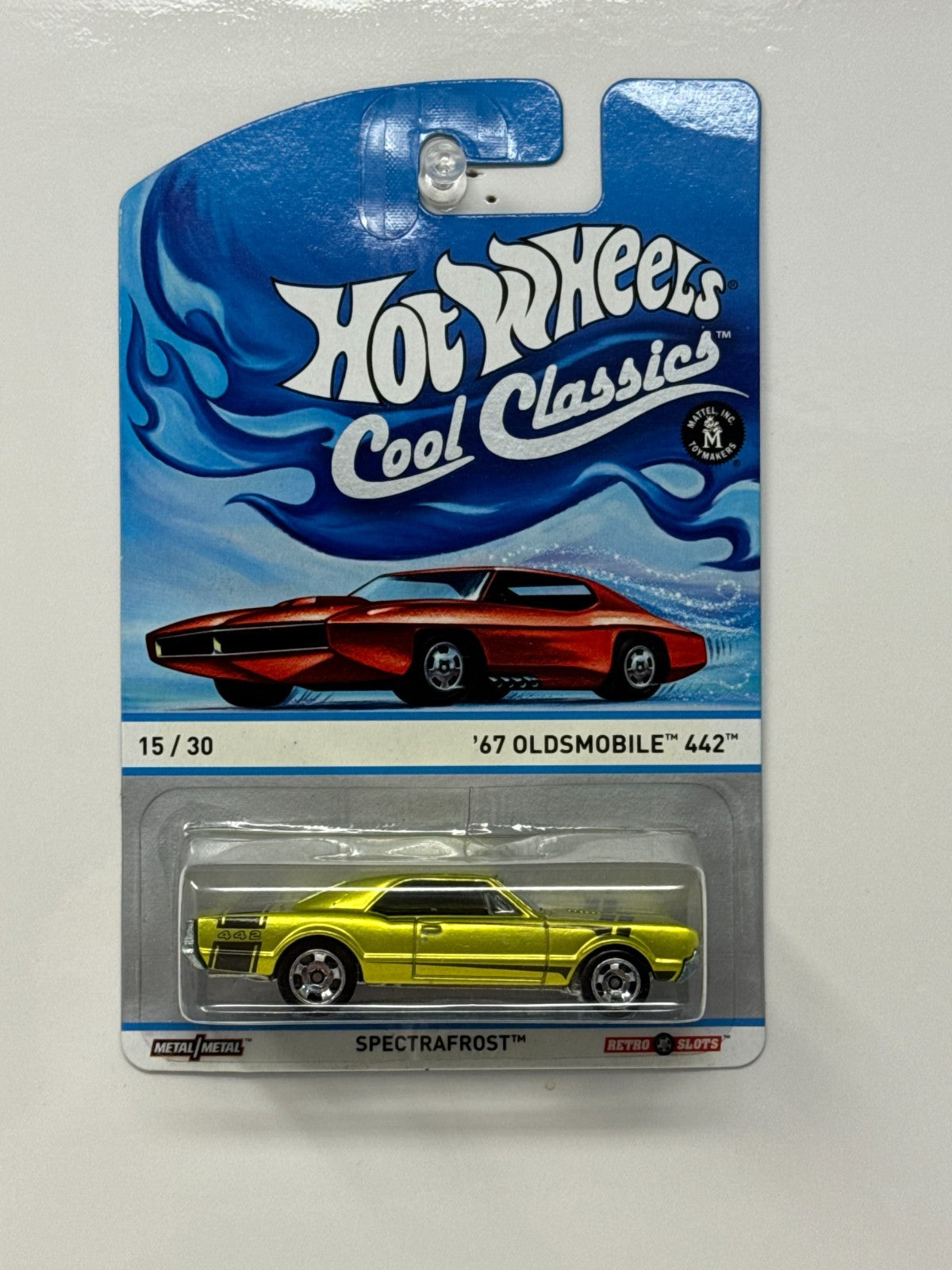 Hot Wheels Cool Classics 1967 Oldsmobile 442 Spectrafrost 1:64 Diecast
