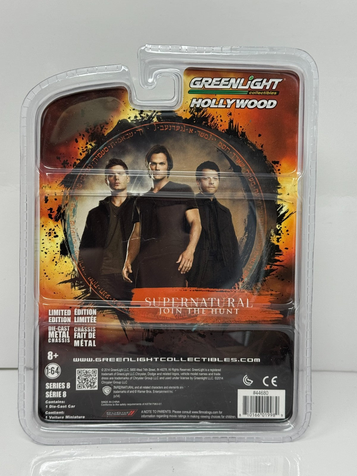 Greenlight Hollywood Supernatural 1970 Dodge Challenger 1:64 Diecast