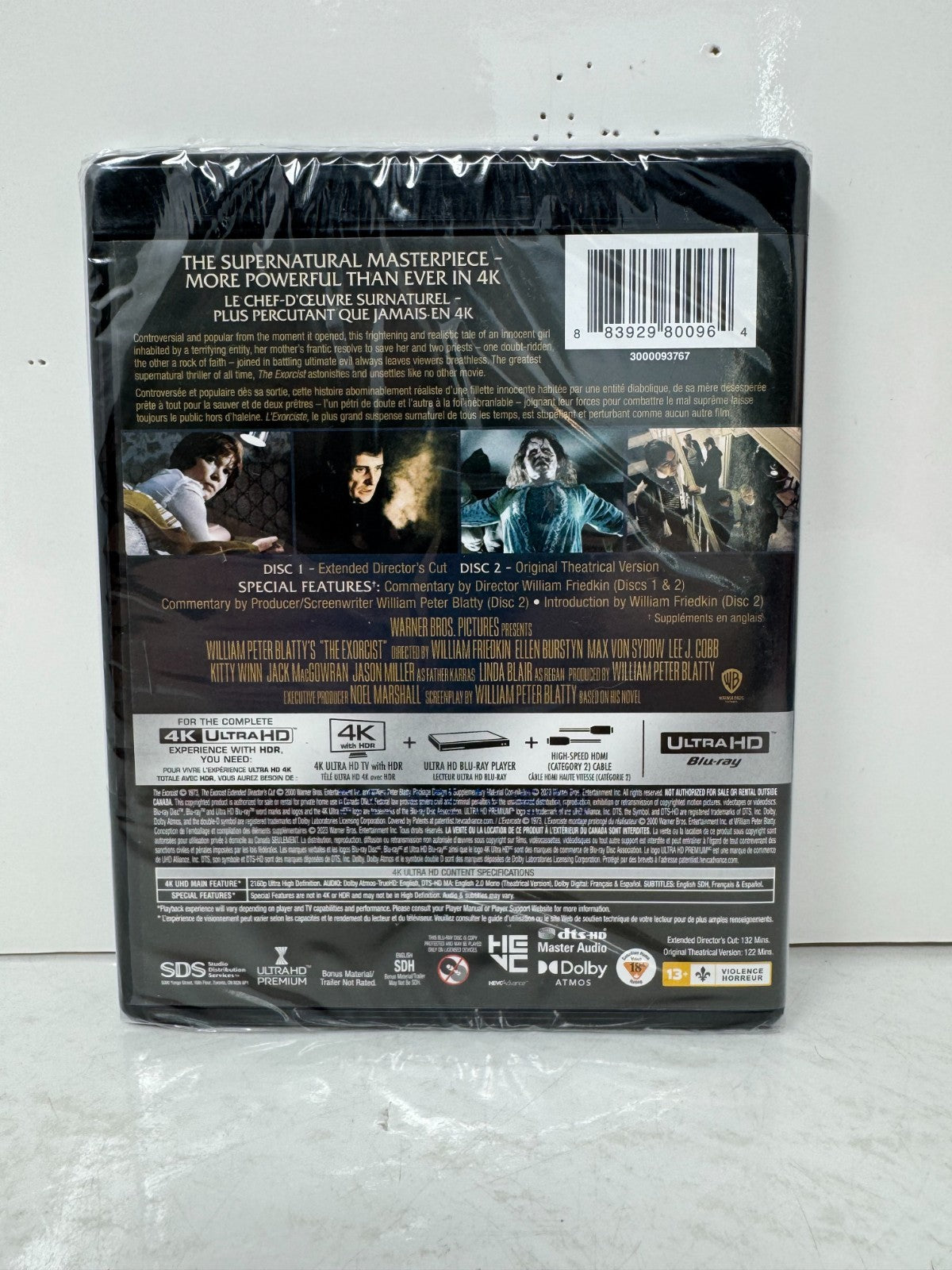The Exorcist (4K UHD Blu-ray) Horror Brand New and Sealed!!!