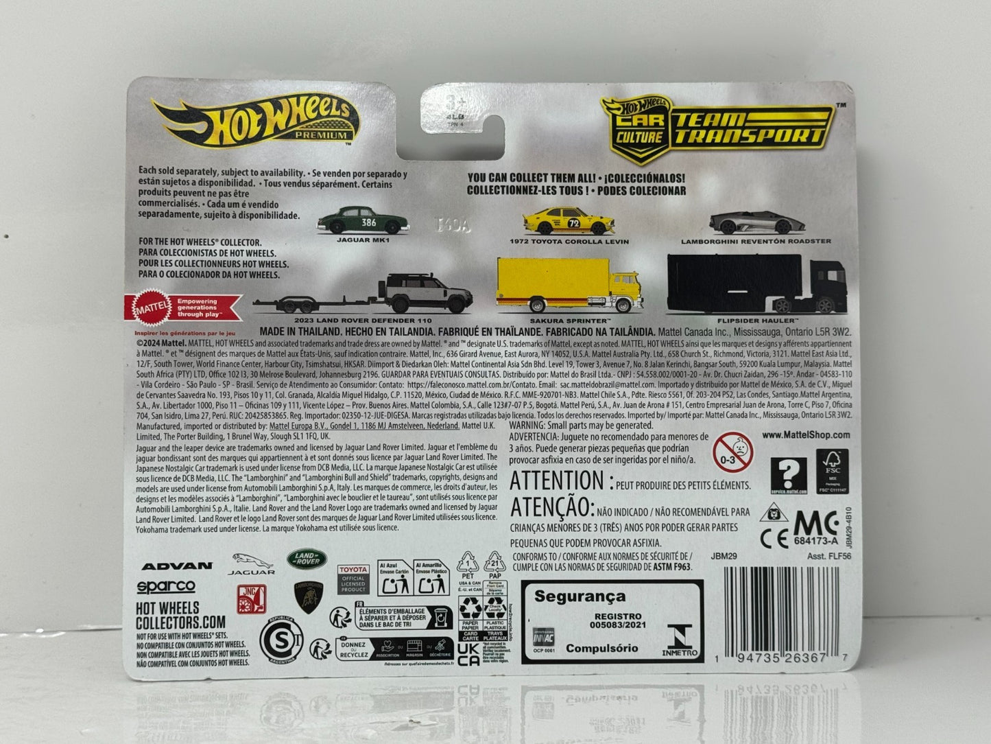 Hot Wheels Premium Team Transport #74 Jaguar & Land Rover Defender 1:64 Diecast