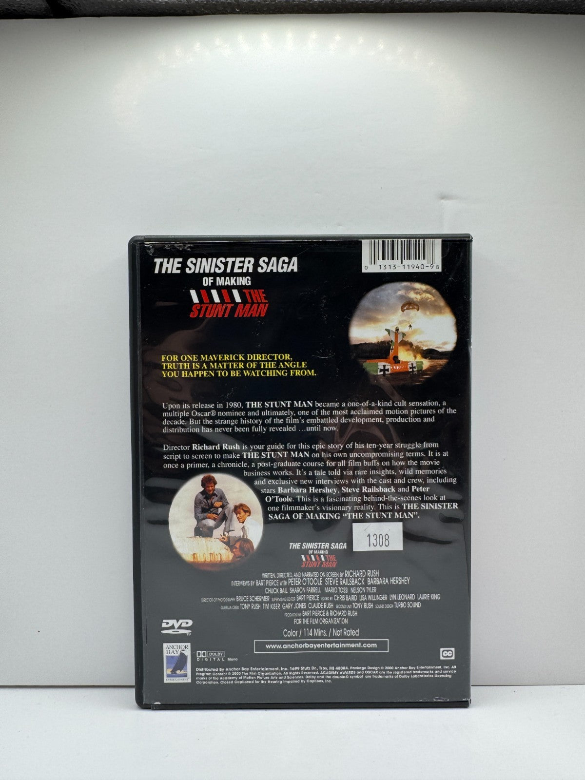 Sinister Saga of Making The Stunt Man (DVD) Documentary