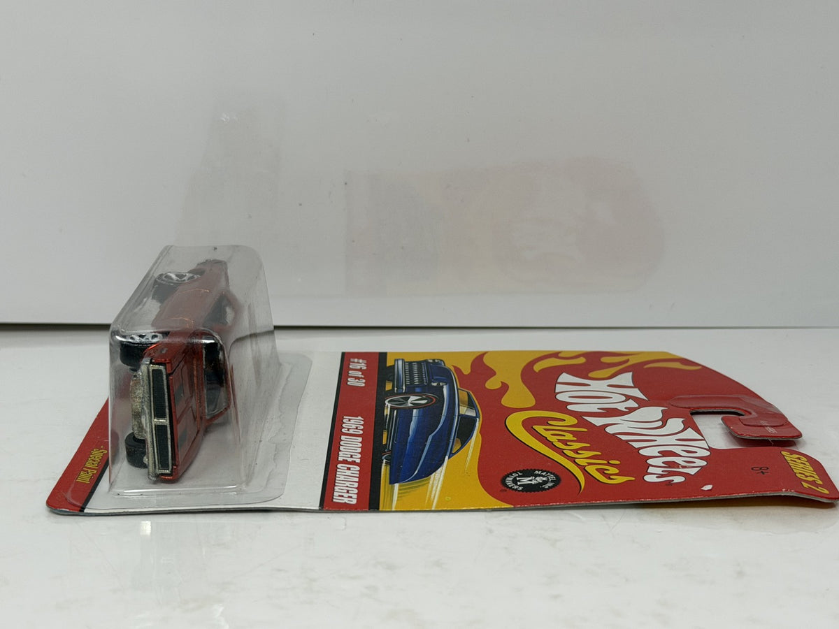 Hot Wheels Classics Series 2 1969 Dodge Charger Spectraflame 1:64 Diecast Orange