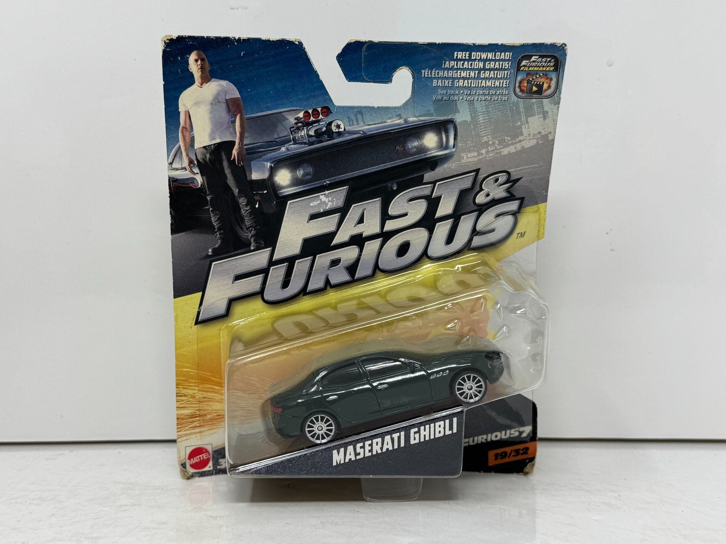 Mattel Fast & Furious Maserati Ghibli Furious 7 1:55 Diecast
