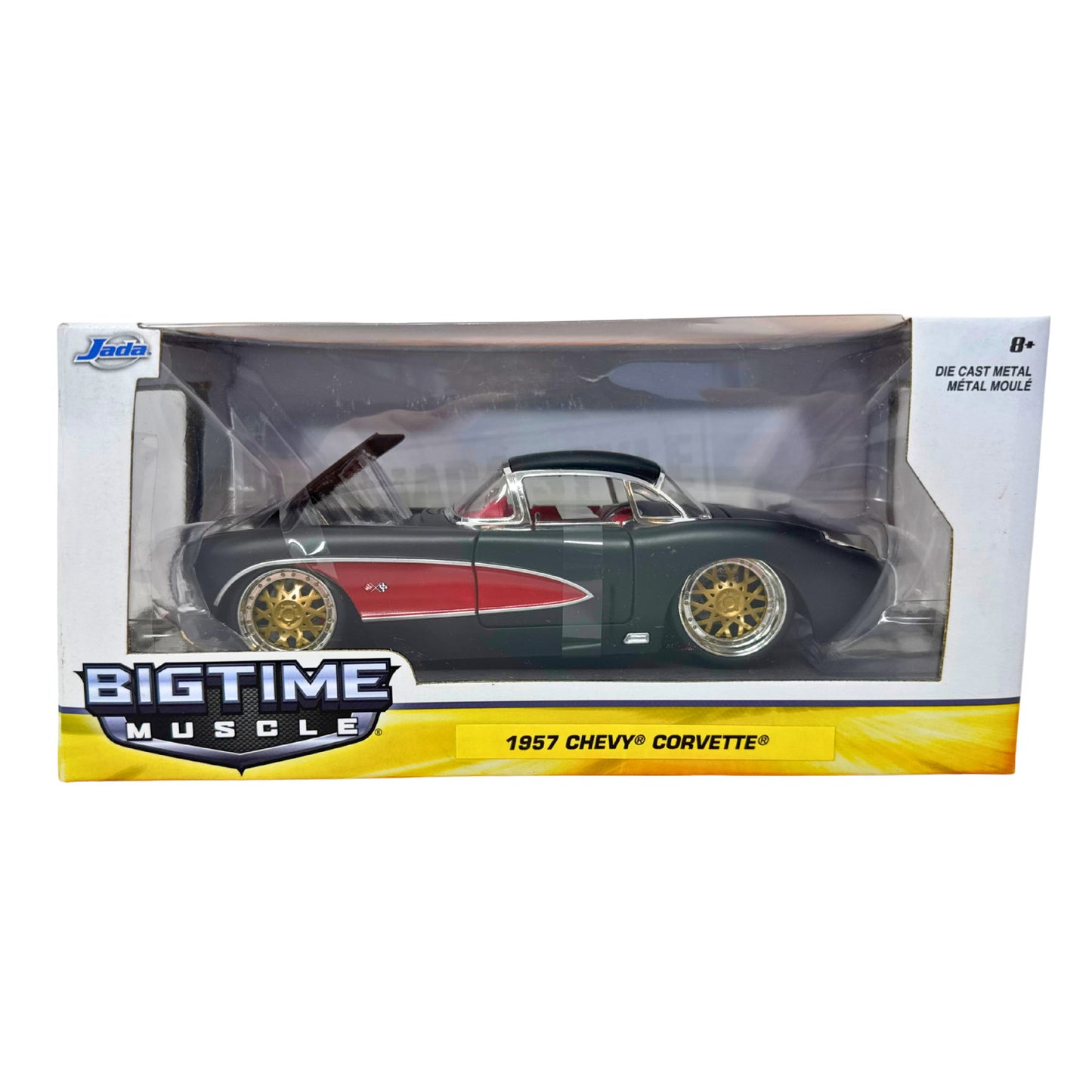 Jada Bigtime Muscle 1957 Chevy Corvette 1:24 Diecast