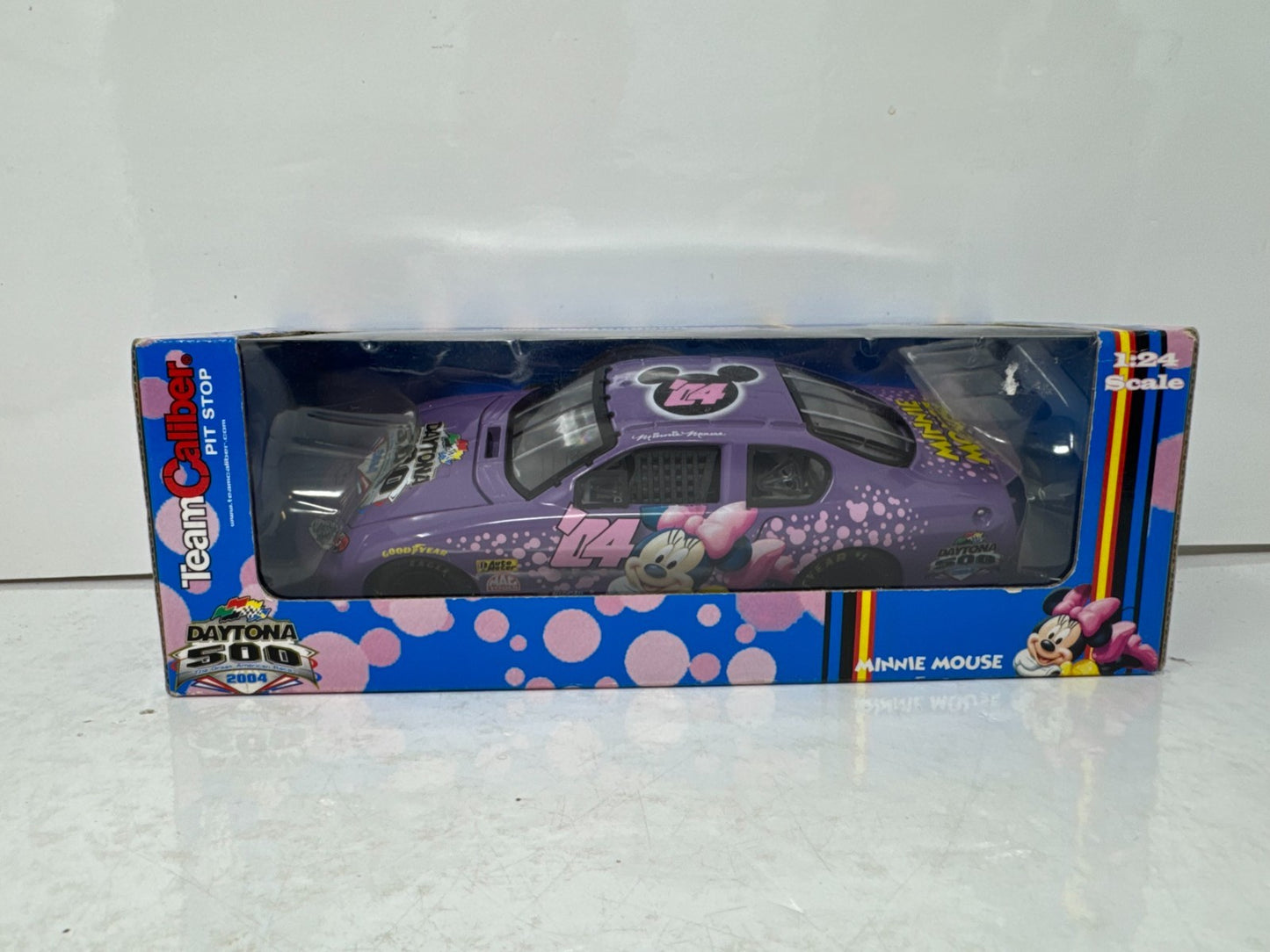 Team Caliber Pit Stop Nascar #04 Minnie Mouse Daytona 500 1:24 Diecast