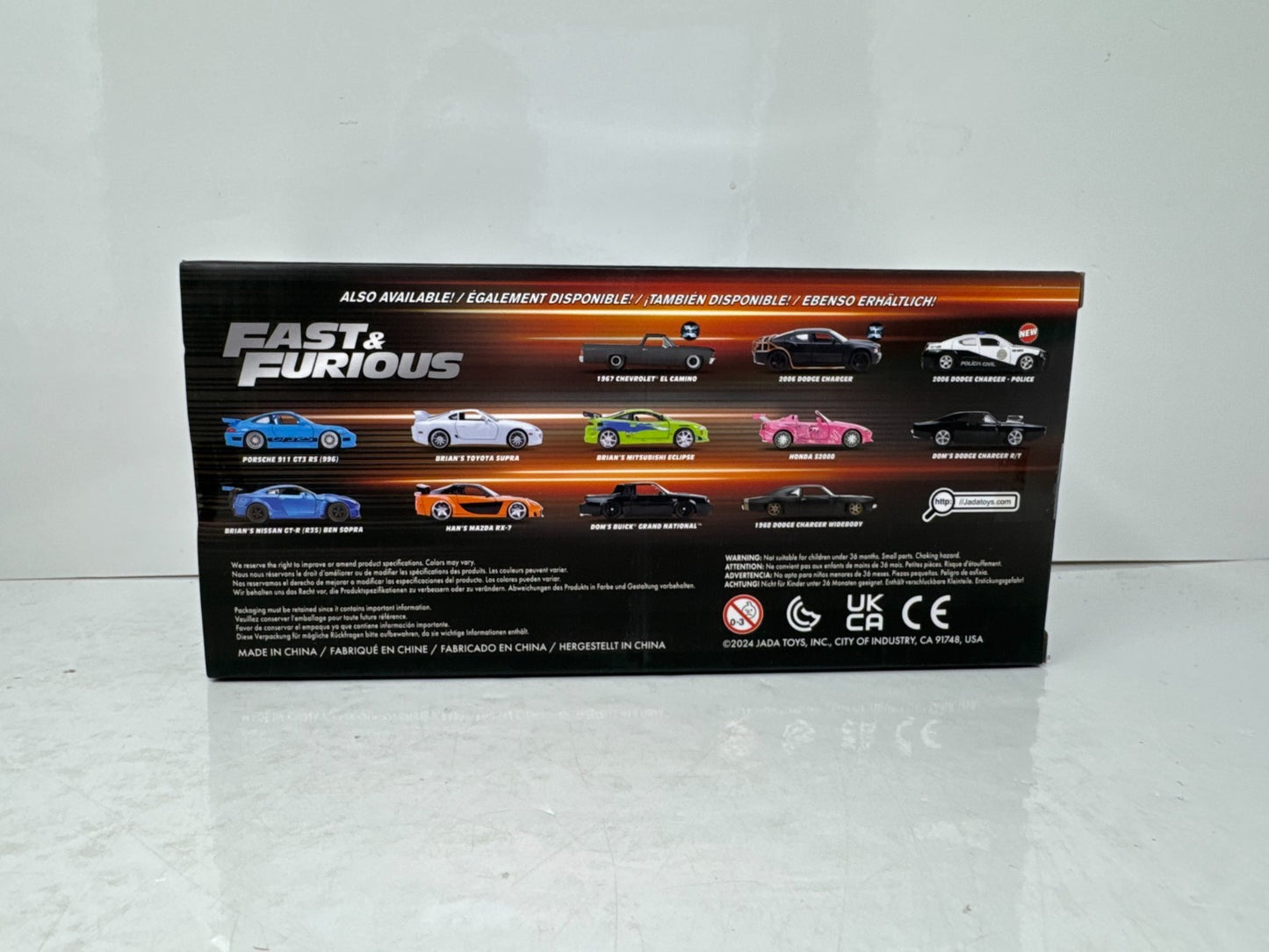 Jada Fast & Furious Brian's Nissan Skyline GT-R (R34) 1:24 Diecast Blue