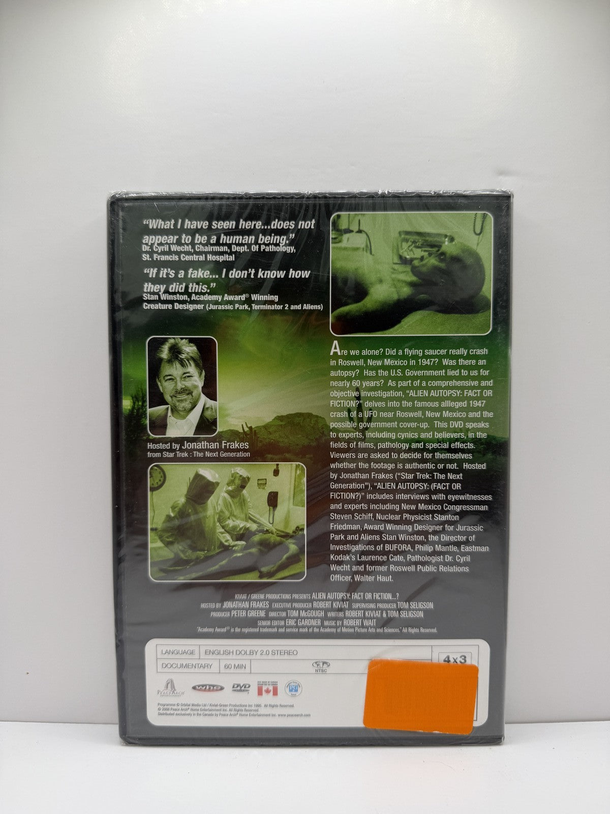 Alien Autopsy Fact or Fiction- (DVD) Jonathan Frakes Documentary
