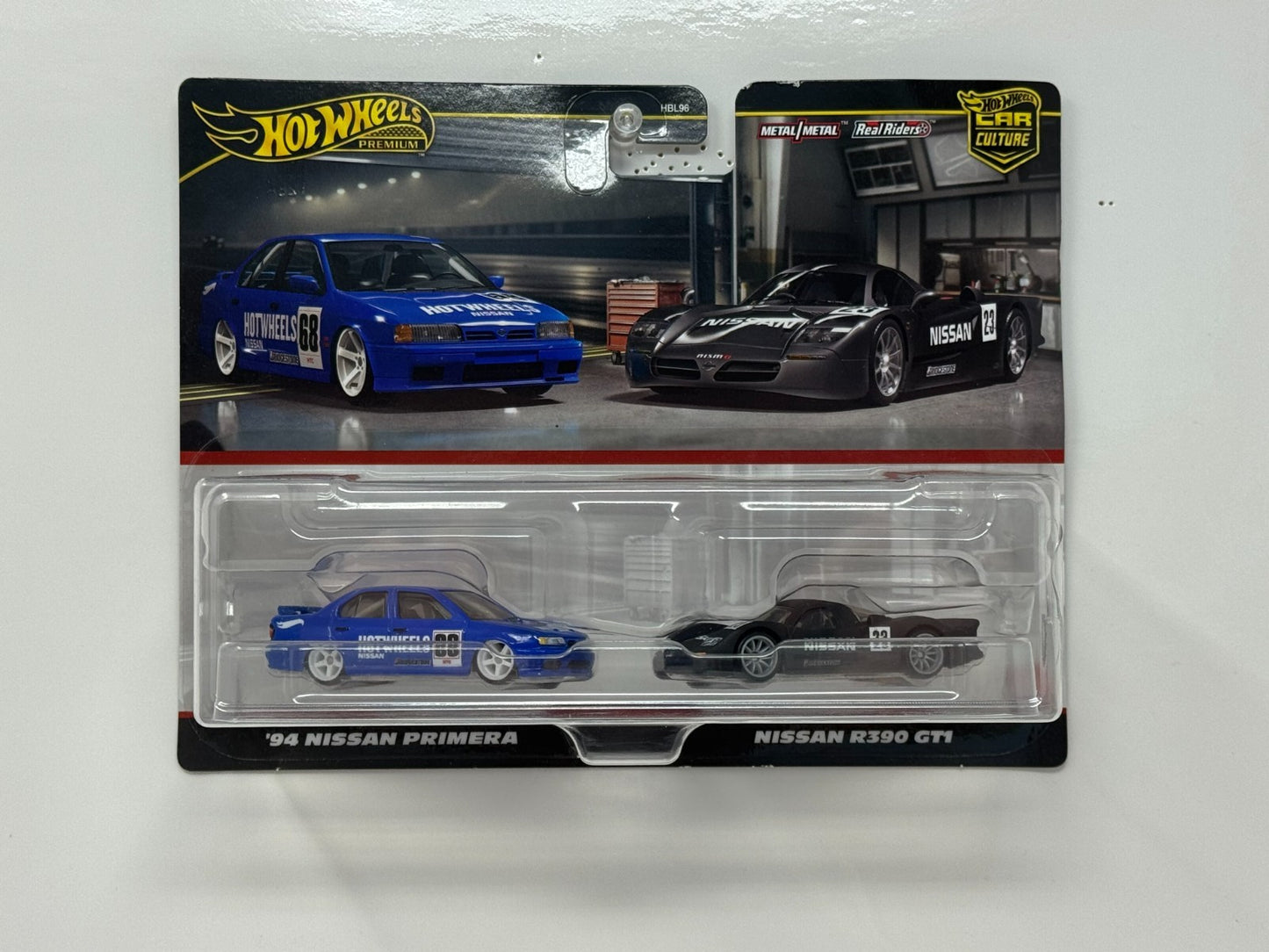 Hot Wheels Premium 1994 Nissan Primera & Nissan R390 GT1 Car Culture 1:64 Diecast