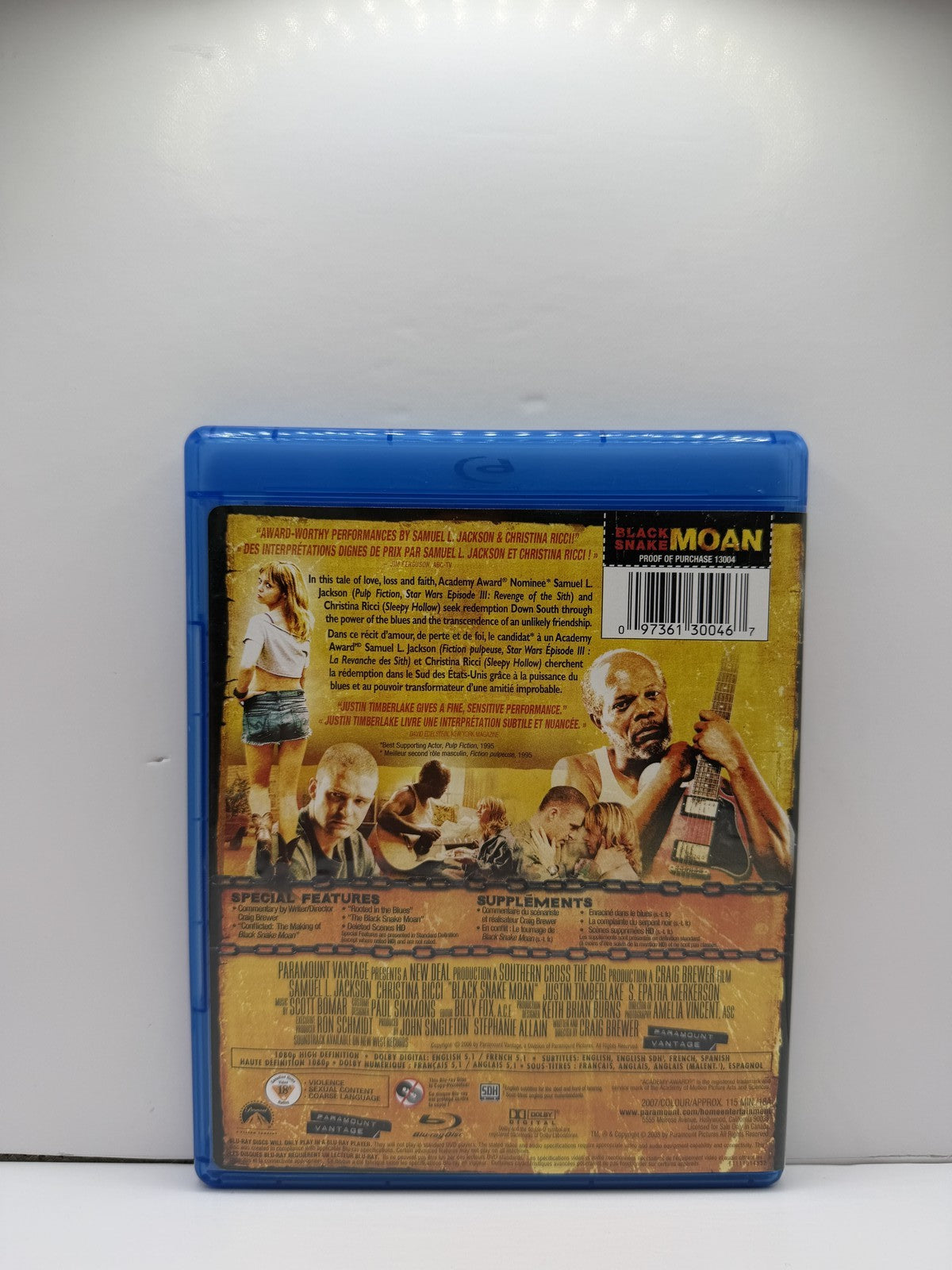 Black Snake Moan (Blu-ray) Samuel L. Jackson Christina Ricci Drama