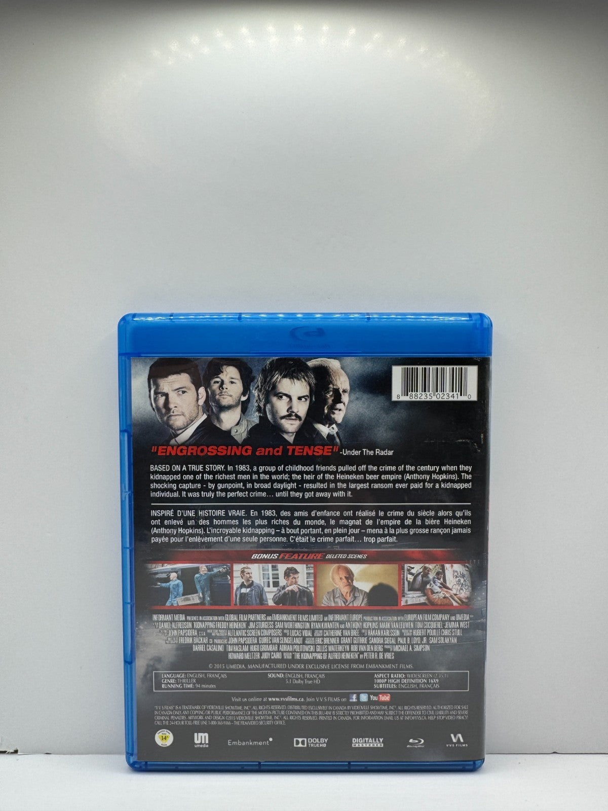 Kidnapping Mr. Heineken (Blu-ray) Anthony Hopkins Crime