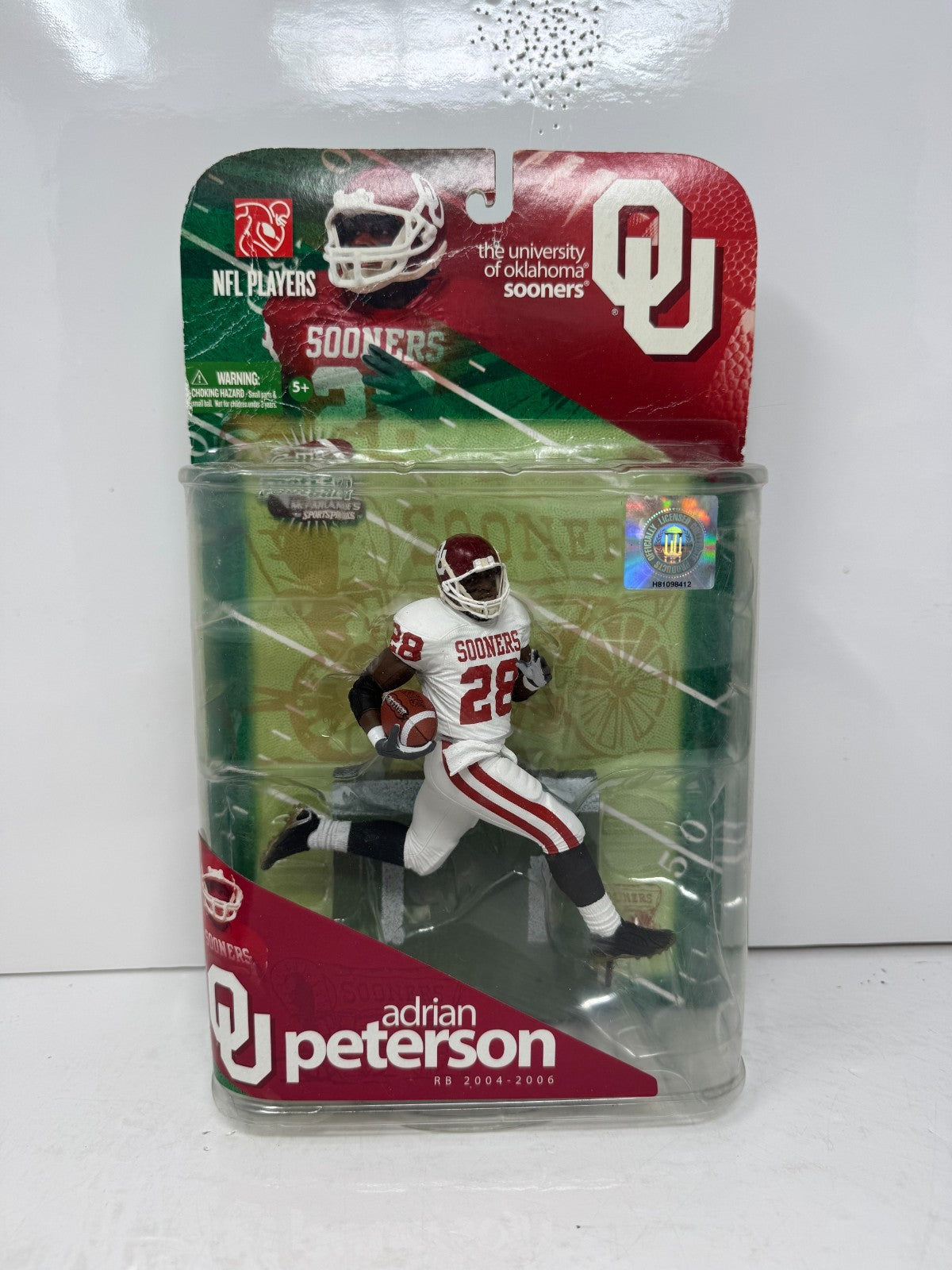 McFarlane College Football Adrian Peterson Oklahoma Sooners CHASE VARIANT Figure