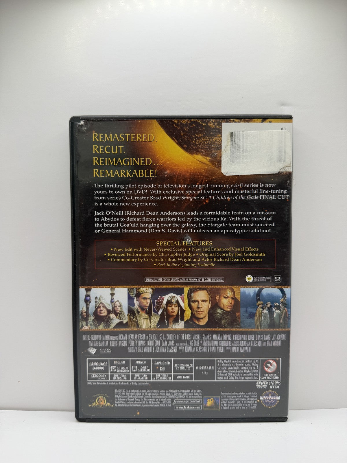 Stargate SG-1 Children of the Gods Final Cut (DVD) Sci-Fi