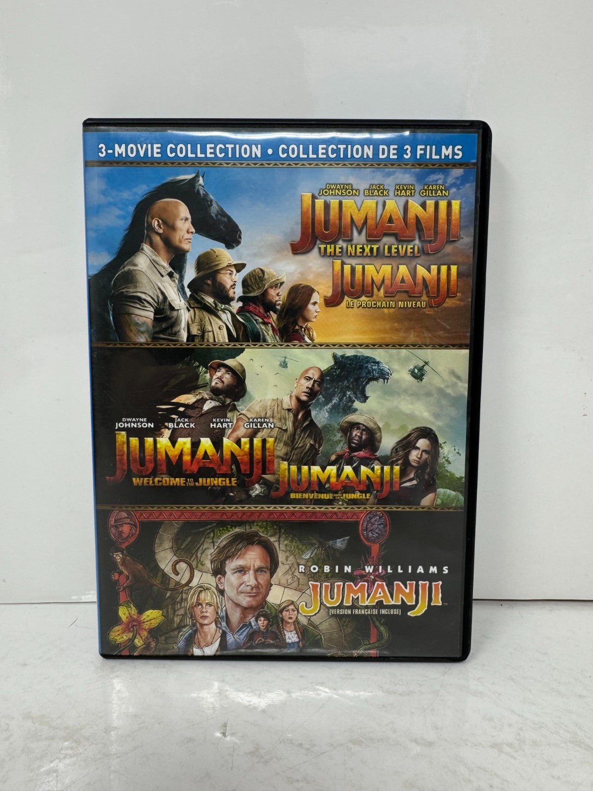 Jumanji: 3-Movie Collection (DVD) Comedy Good Condition!!!