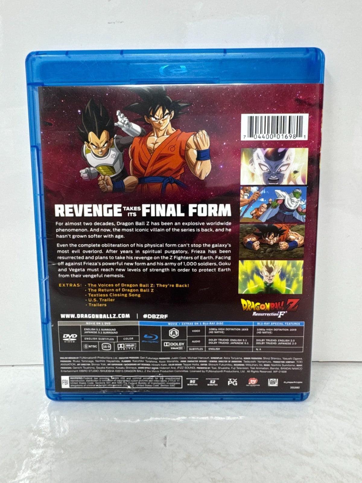 Dragon Ball Z: Resurrection 'F' (DVD) Anime Good Condition!!!