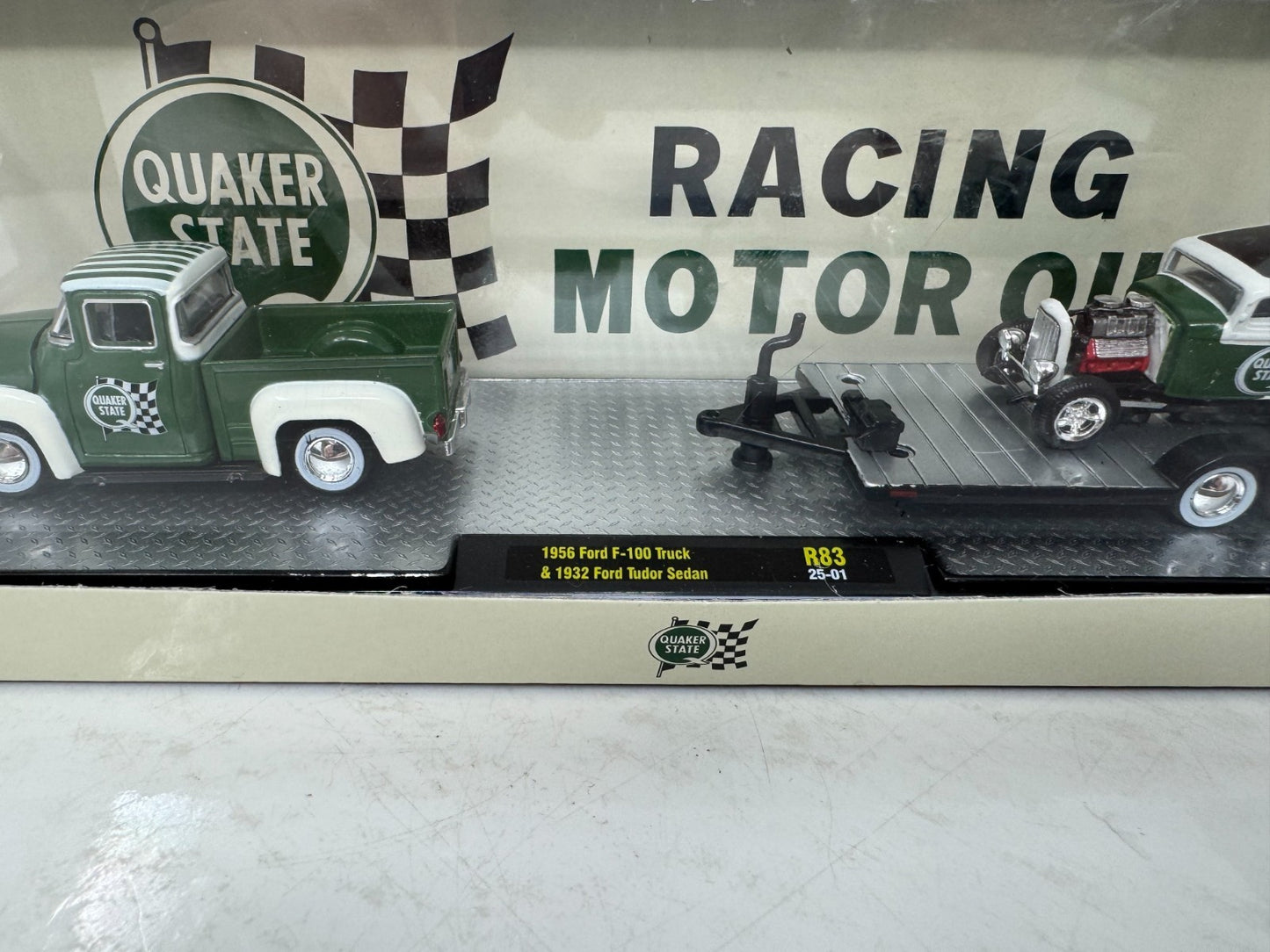 M2 Machines Auto Haulers 1956 Ford F-100 Truck & 1932 Tudor Sedan 1:64 Diecast