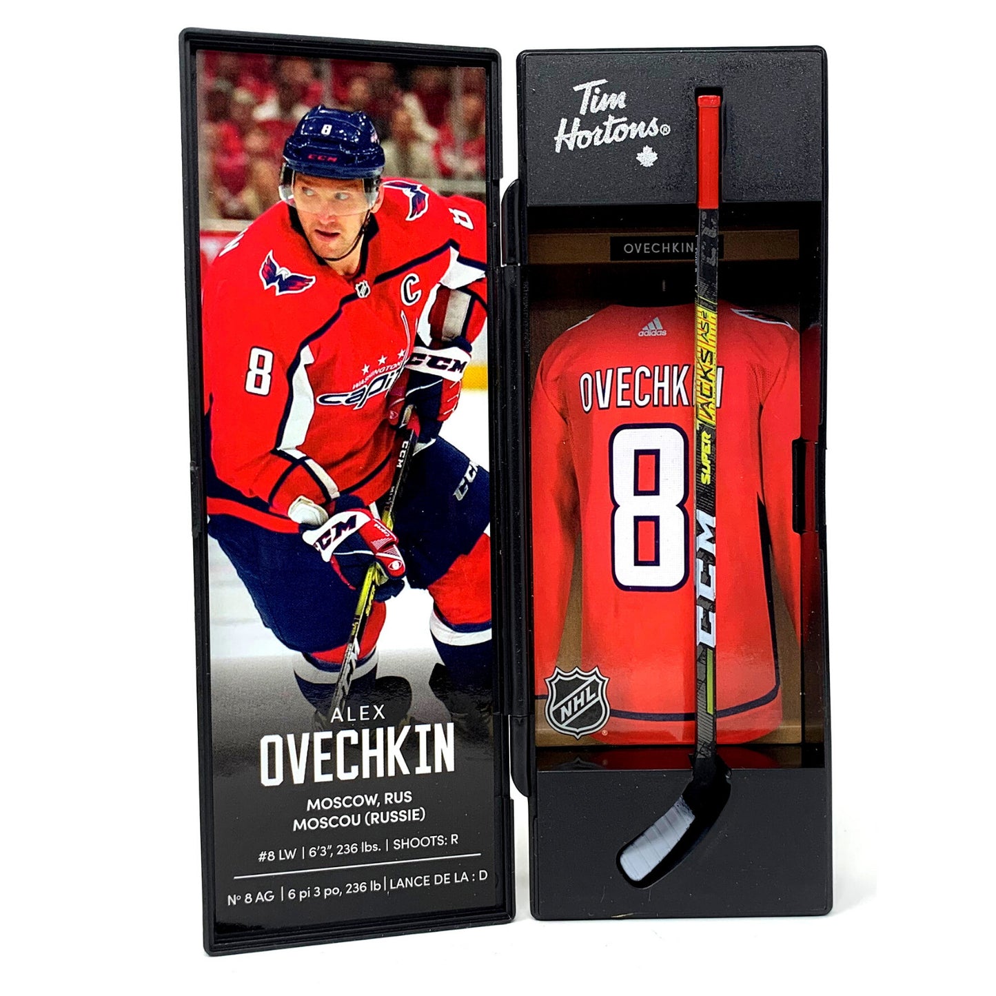 Alex Ovechkin Tim Hortons NHL Superstars Collectible Mini Hockey Stick