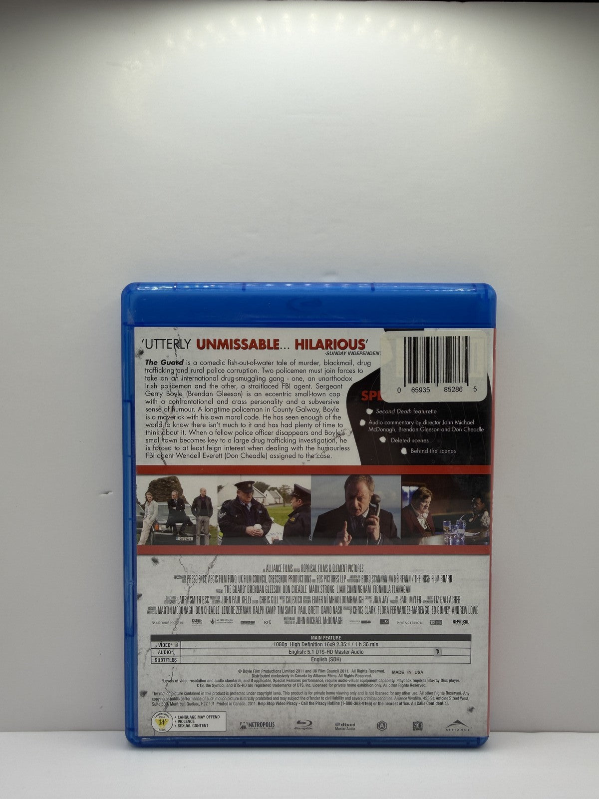 The Guard (Blu-ray) Brendan Gleeson Don Cheadle Irish Crime Comedy