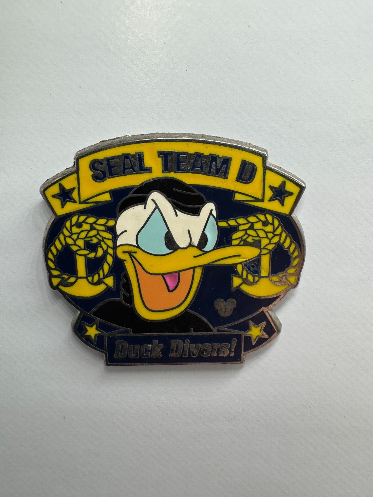 DLR Disney Donald Duck Seal Team D Duck Divers Armed Forces Trading Pin DC2S10