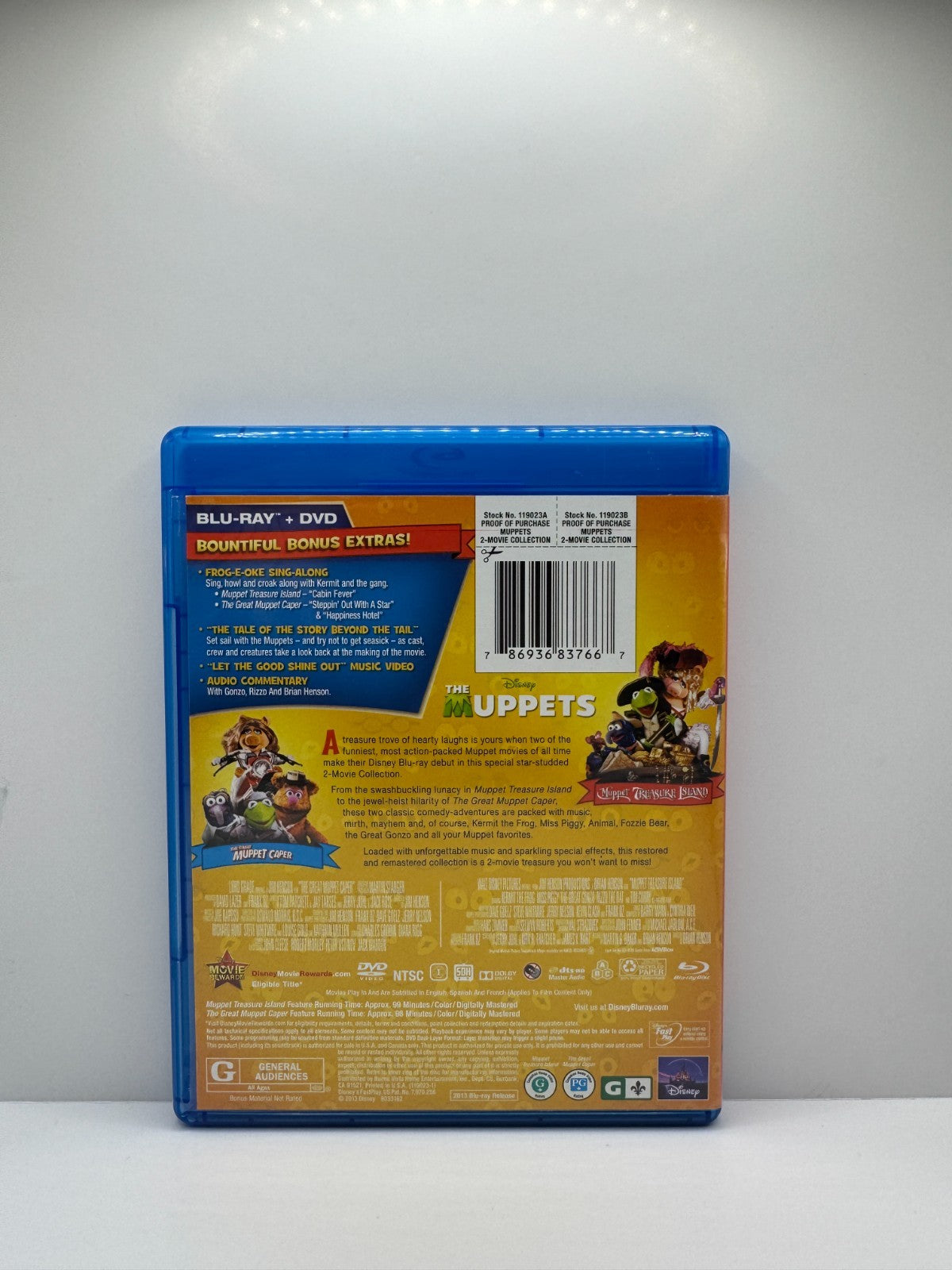Muppet Treasure Island Great Muppet Caper (Blu-ray) Disney Family