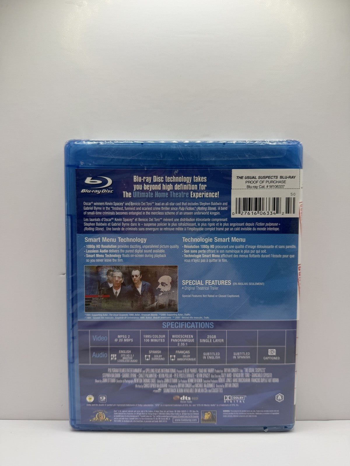 The Usual Suspects (Blu-ray) Kevin Spacey Gabriel Byrne Crime Thriller
