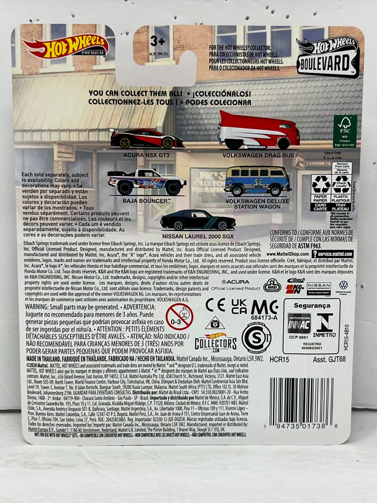 Hot Wheels Premium Boulevard #42 Volkswagen Drag Bus 1:64 Diecast