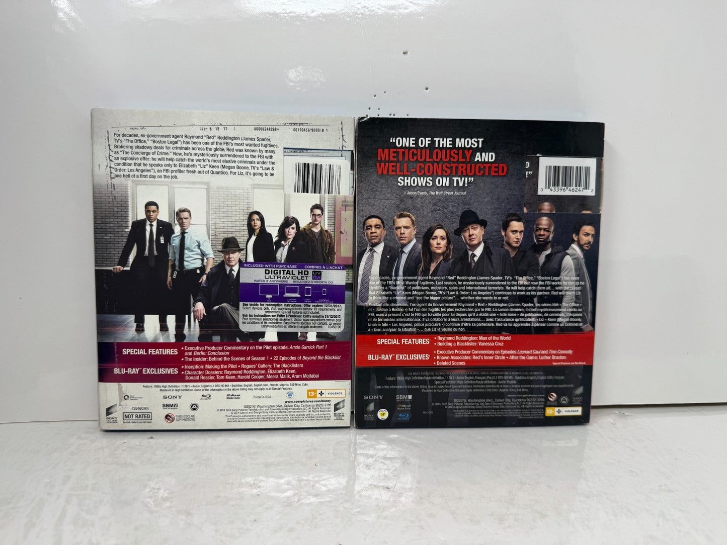 The Blacklist Seasons 1-2 (Blu-ray) James Spader Crime Thriller TV Show