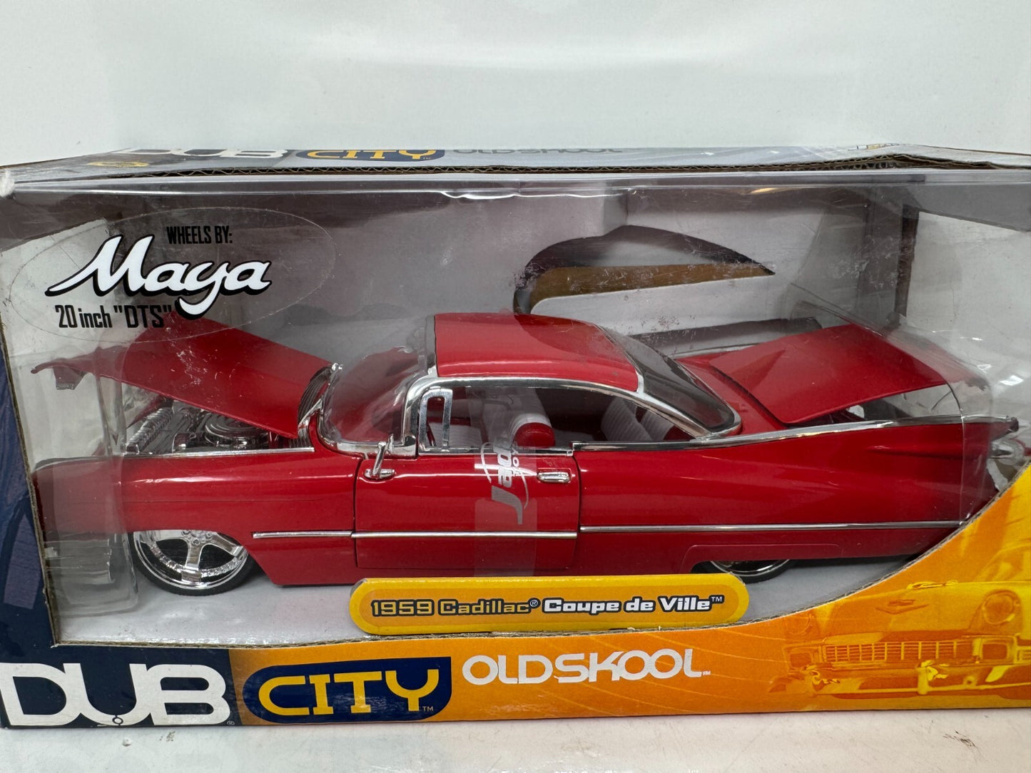 Jada Dub City Old Skool 1959 Cadillac Coupe de Ville 1:24 Diecast Maya Wheels